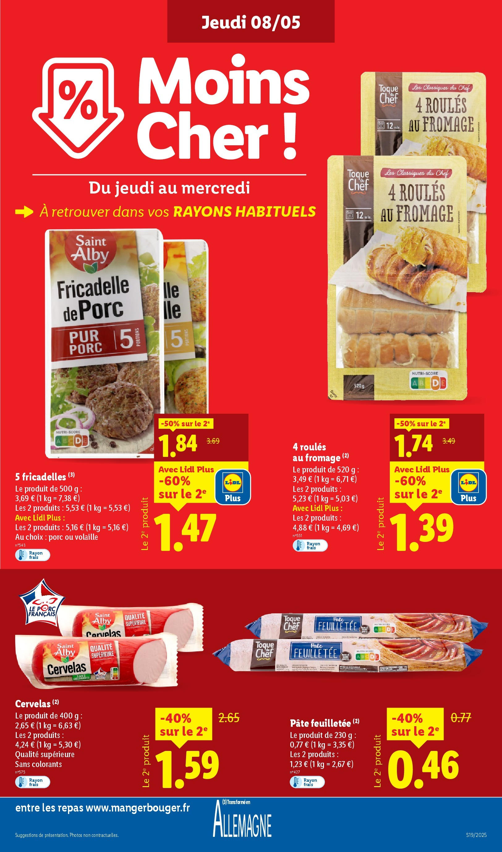 Catalogue LIDL du 07/05/2025 | Promo prospectus en ligne | Page: 11 | Produits: Volaille, Pâte feuilletée, Fromage, Porc Catalogue LIDL du 07/05/2025 | Promo prospectus en ligne | Page: 11 | Produits: Volaille, Pâte feuilletée, Fromage, Porc