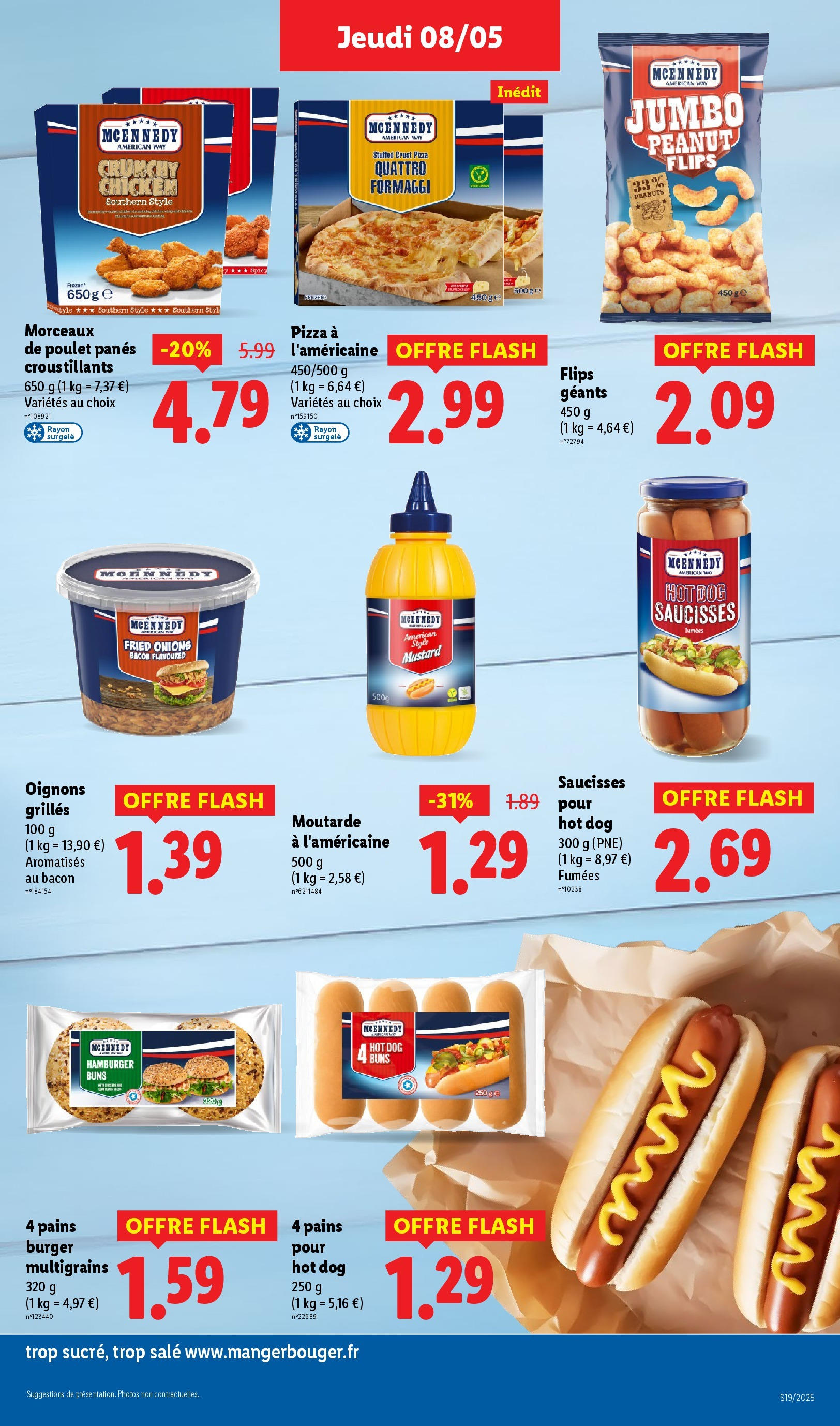 Catalogue LIDL du 07/05/2025 | Promo prospectus en ligne | Page: 27 | Produits: Hot dog, Moutarde, Pizza, Oignons Catalogue LIDL du 07/05/2025 | Promo prospectus en ligne | Page: 27 | Produits: Hot dog, Moutarde, Pizza, Oignons