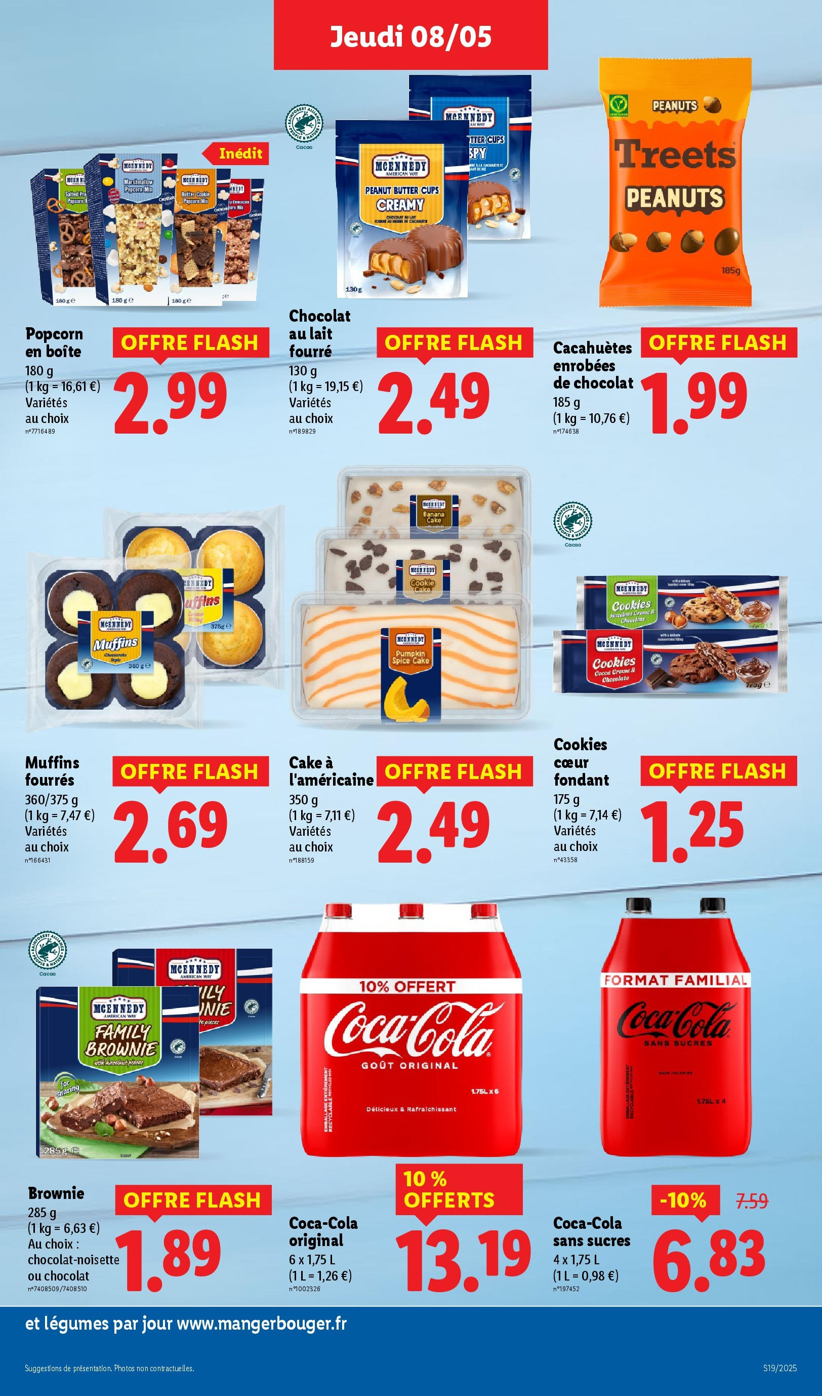 Catalogue LIDL du 07/05/2025 | Promo prospectus en ligne | Page: 29 | Produits: Muffins, Popcorn, Treets, Chocolat Catalogue LIDL du 07/05/2025 | Promo prospectus en ligne | Page: 29 | Produits: Muffins, Popcorn, Treets, Chocolat