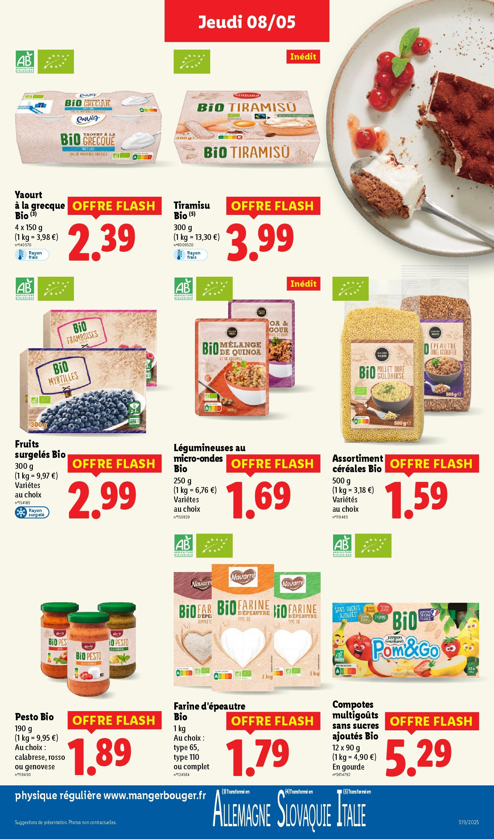 Catalogue LIDL du 07/05/2025 | Promo prospectus en ligne | Page: 31 | Produits: Farine, Yaourt à La Grecque, Yaourt, Céréales Catalogue LIDL du 07/05/2025 | Promo prospectus en ligne | Page: 31 | Produits: Farine, Yaourt à La Grecque, Yaourt, Céréales