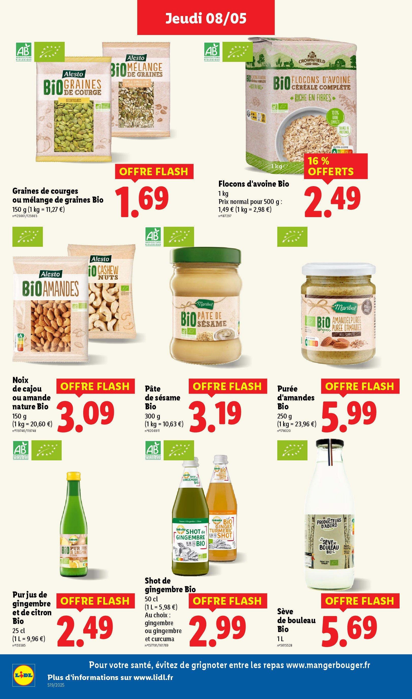 Catalogue LIDL du 07/05/2025 | Promo prospectus en ligne | Page: 32 | Produits: Amande, Citron, Courge, Gingembre Catalogue LIDL du 07/05/2025 | Promo prospectus en ligne | Page: 32 | Produits: Amande, Citron, Courge, Gingembre