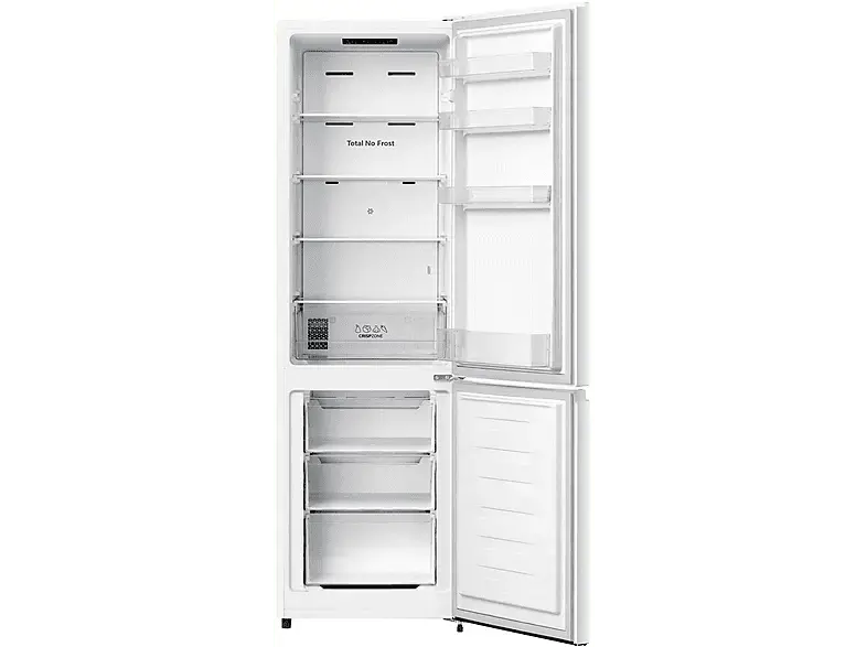 Gorenje NRK418EEW4 Kühl- und Gefrierkombination (E, 255 l, 1797 mm hoch, freistehend, No Frost (verminderte Eisbildung), Weiß)