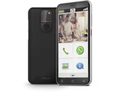 Peaq PSP 500 Smartphone mit Seniorenfunktion, 64 GB, Schwarz; Senioren Smartphone