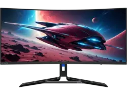 LENOVO 67C7GACB 34 Zoll Curved Gaming Monitor, WQHD, 0,5 ms Reaktionszeit, 350 cd/m², 180 Hz, Schwarz
