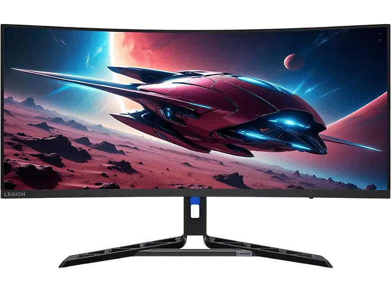 LENOVO 67C7GACB 34 Zoll Curved Gaming Monitor, WQHD, 0,5 ms Reaktionszeit, 350 cd/m², 180 Hz, Schwarz