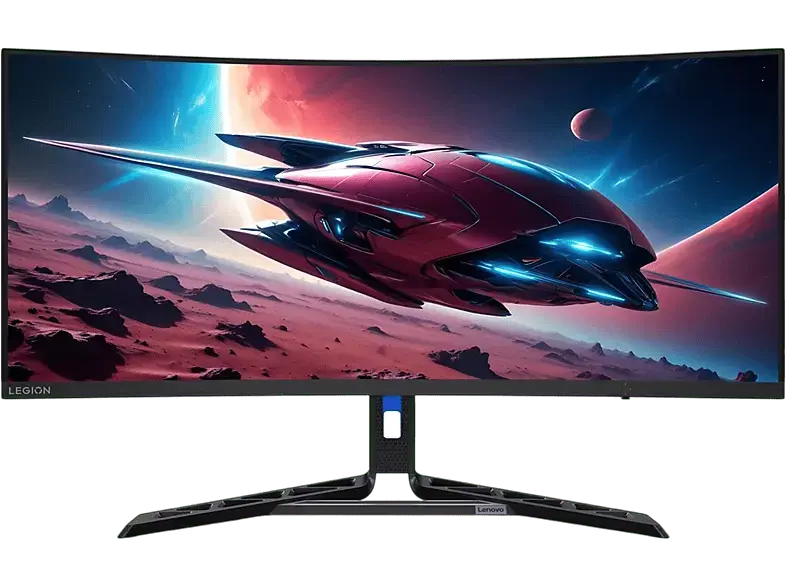 LENOVO 67C7GACB 34 Zoll Curved Gaming Monitor, WQHD, 0,5 ms Reaktionszeit, 350 cd/m², 180 Hz, Schwarz