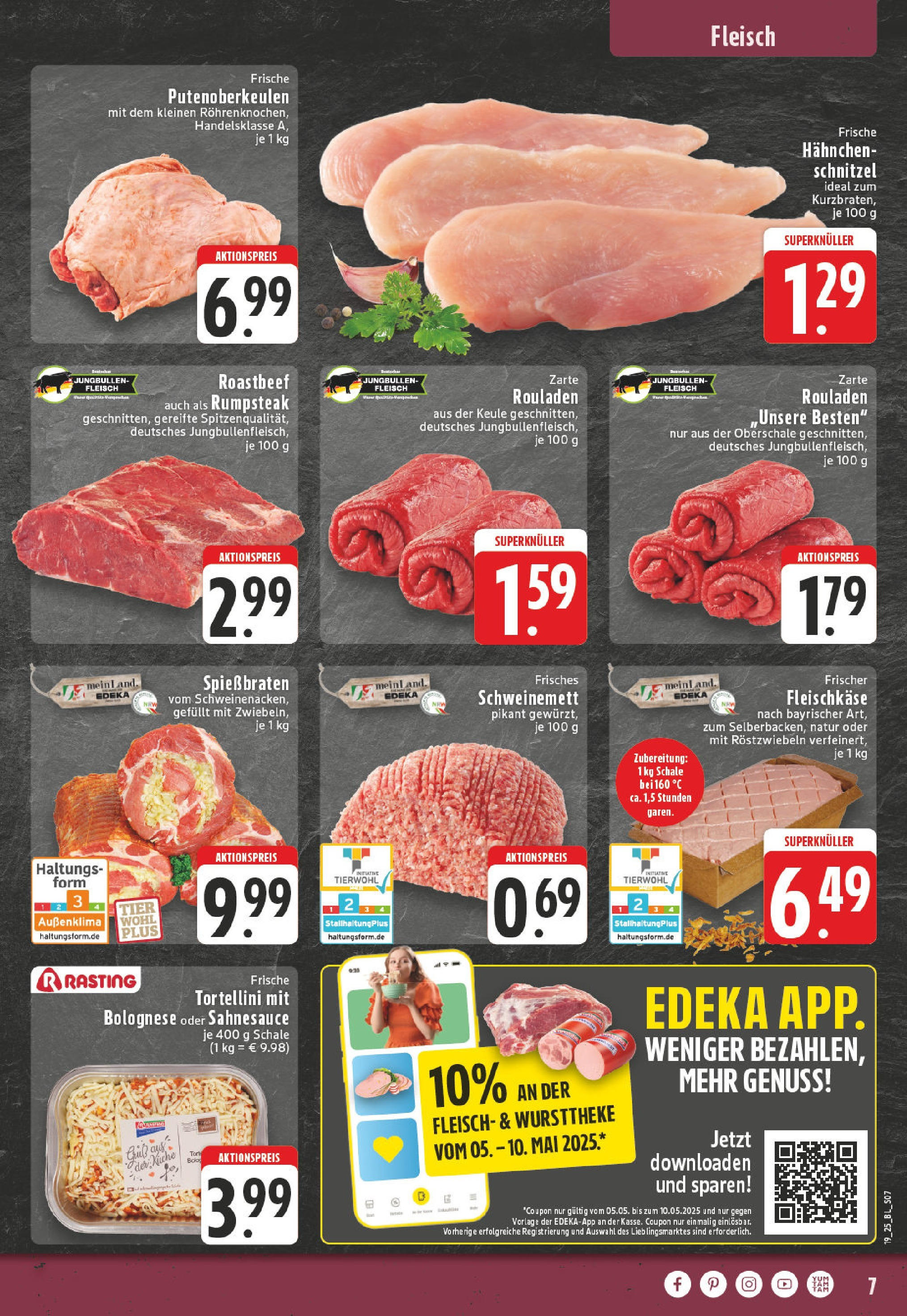 Edeka - EDEKA: Wochenangebote (ab 04.05.2025) » Angebote Online | Seite: 7 | Produkte: Rumpsteak, Hahnchen, Schnitzel, Fleisch Edeka - EDEKA: Wochenangebote (ab 04.05.2025) » Angebote Online | Seite: 7 | Produkte: Rumpsteak, Hahnchen, Schnitzel, Fleisch