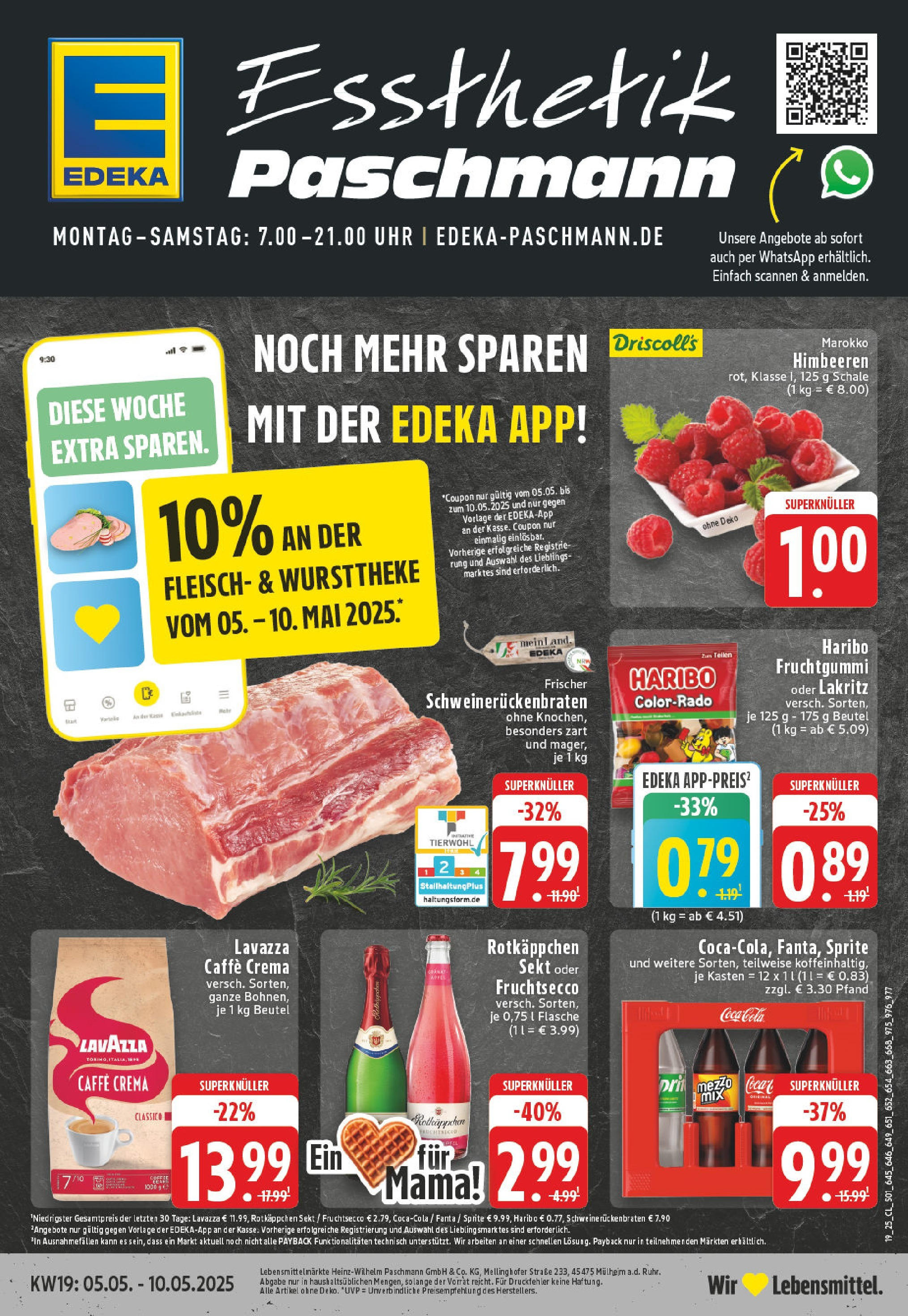 Edeka - EDEKA: Wochenangebote (ab 04.05.2025) » Angebote Online | Seite: 1 | Produkte: Himbeeren, Haribo, Cola, Äpfel Edeka - EDEKA: Wochenangebote (ab 04.05.2025) » Angebote Online | Seite: 1 | Produkte: Himbeeren, Haribo, Cola, Äpfel