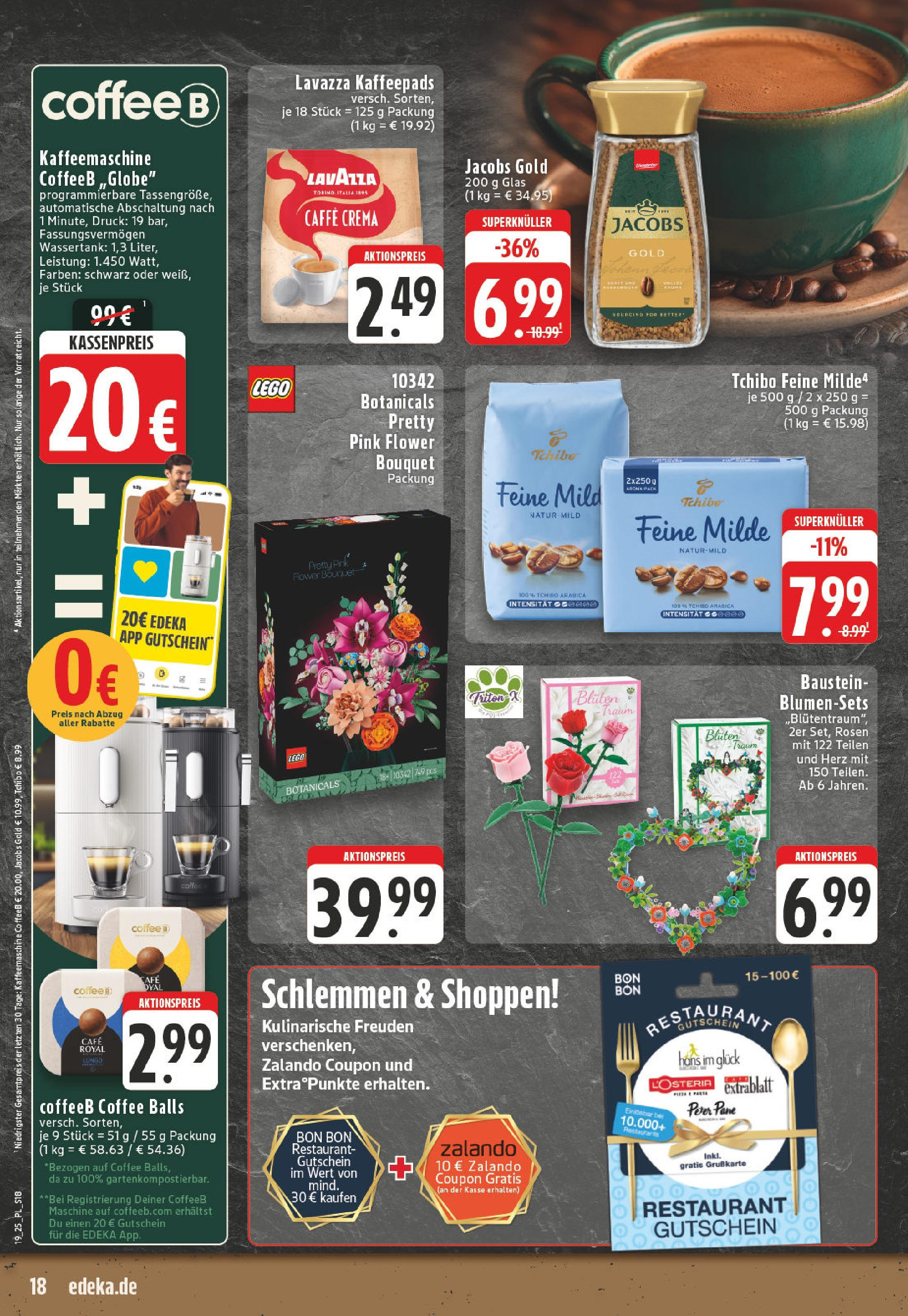 Edeka - EDEKA: Wochenangebote (ab 05.05.2025) » Angebote Online | Seite: 18 | Produkte: Kaffeemaschine, Lavazza, Kaffeepads, Pane Edeka - EDEKA: Wochenangebote (ab 05.05.2025) » Angebote Online | Seite: 18 | Produkte: Kaffeemaschine, Lavazza, Kaffeepads, Pane