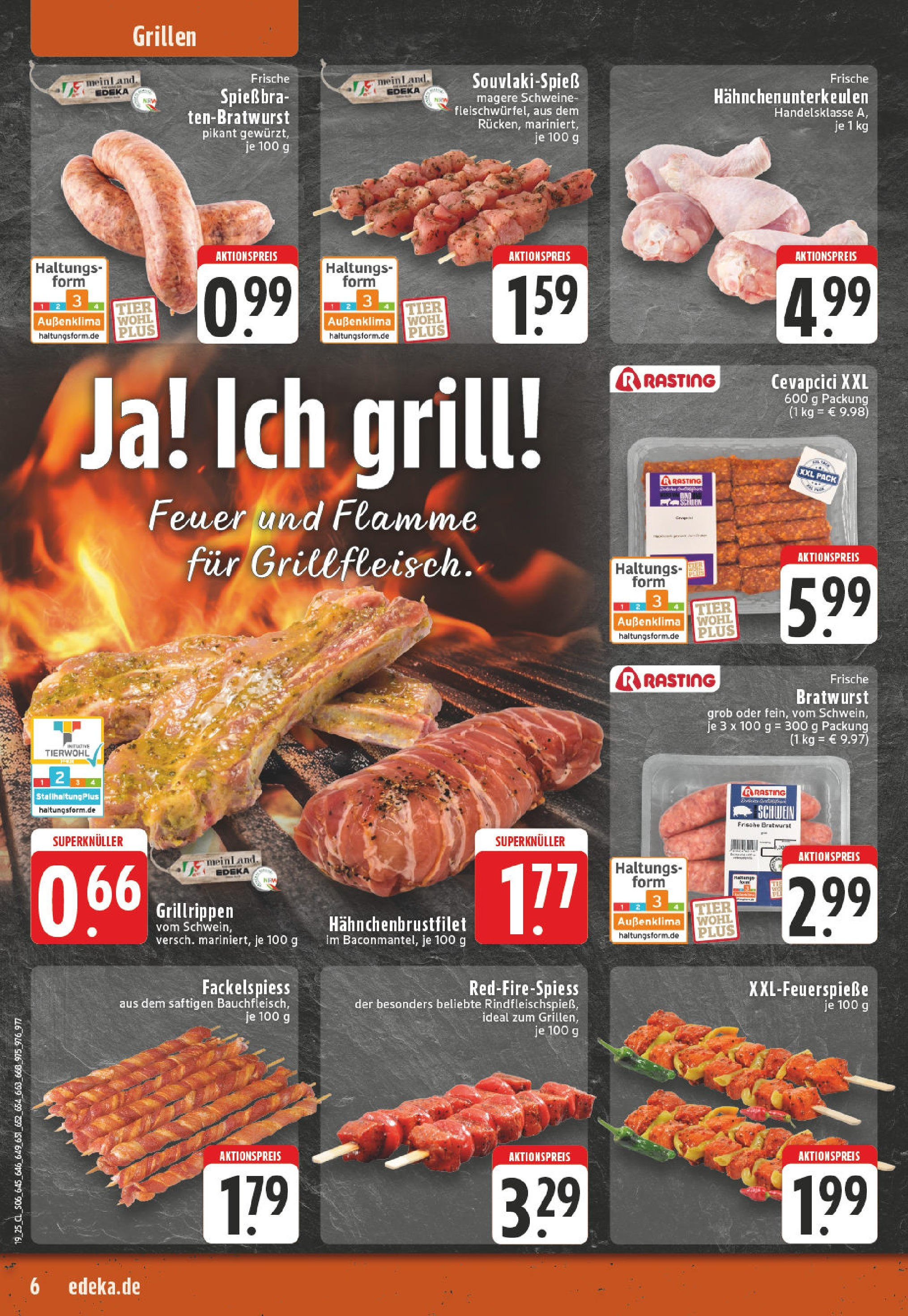 Edeka - EDEKA: Wochenangebote (ab 04.05.2025) » Angebote Online | Seite: 6 | Produkte: Grill, Bratwurst, Cevapcici Edeka - EDEKA: Wochenangebote (ab 04.05.2025) » Angebote Online | Seite: 6 | Produkte: Grill, Bratwurst, Cevapcici