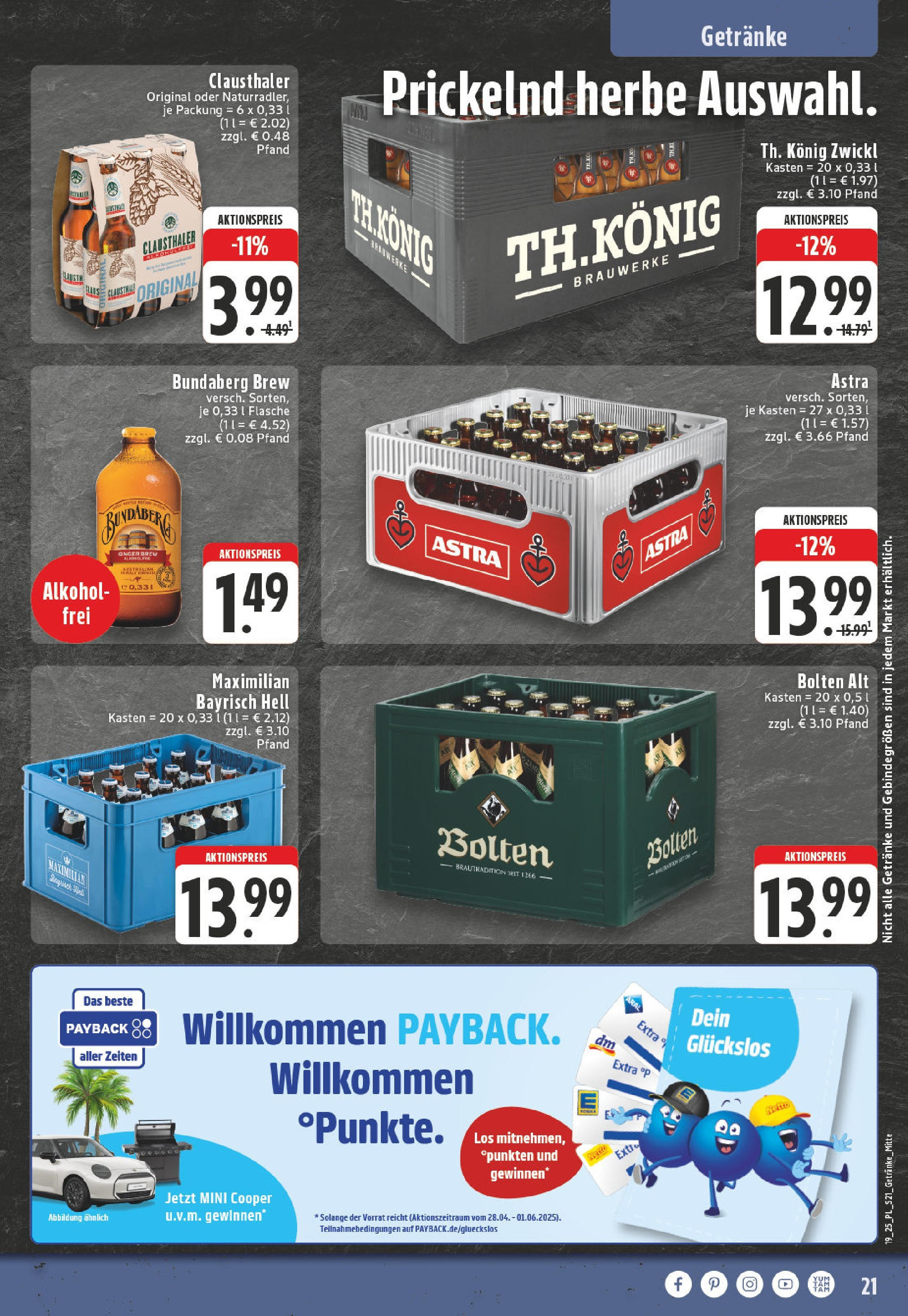 Edeka - EDEKA: Wochenangebote (ab 05.05.2025) » Angebote Online | Seite: 21 | Produkte: Astra Edeka - EDEKA: Wochenangebote (ab 05.05.2025) » Angebote Online | Seite: 21 | Produkte: Astra