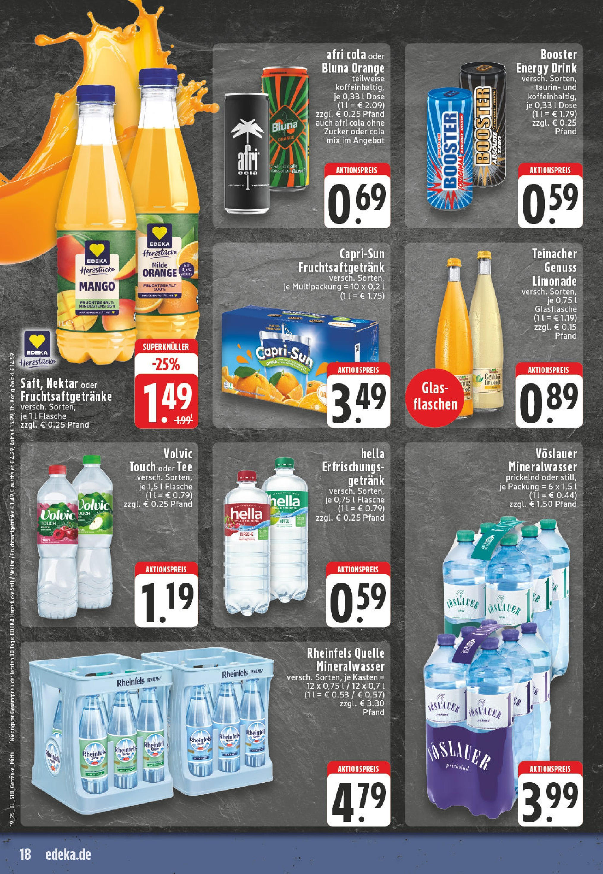 Edeka - EDEKA: Wochenangebote (ab 04.05.2025) » Angebote Online | Seite: 18 | Produkte: Zucker, Saft, Tee, Volvic Edeka - EDEKA: Wochenangebote (ab 04.05.2025) » Angebote Online | Seite: 18 | Produkte: Zucker, Saft, Tee, Volvic