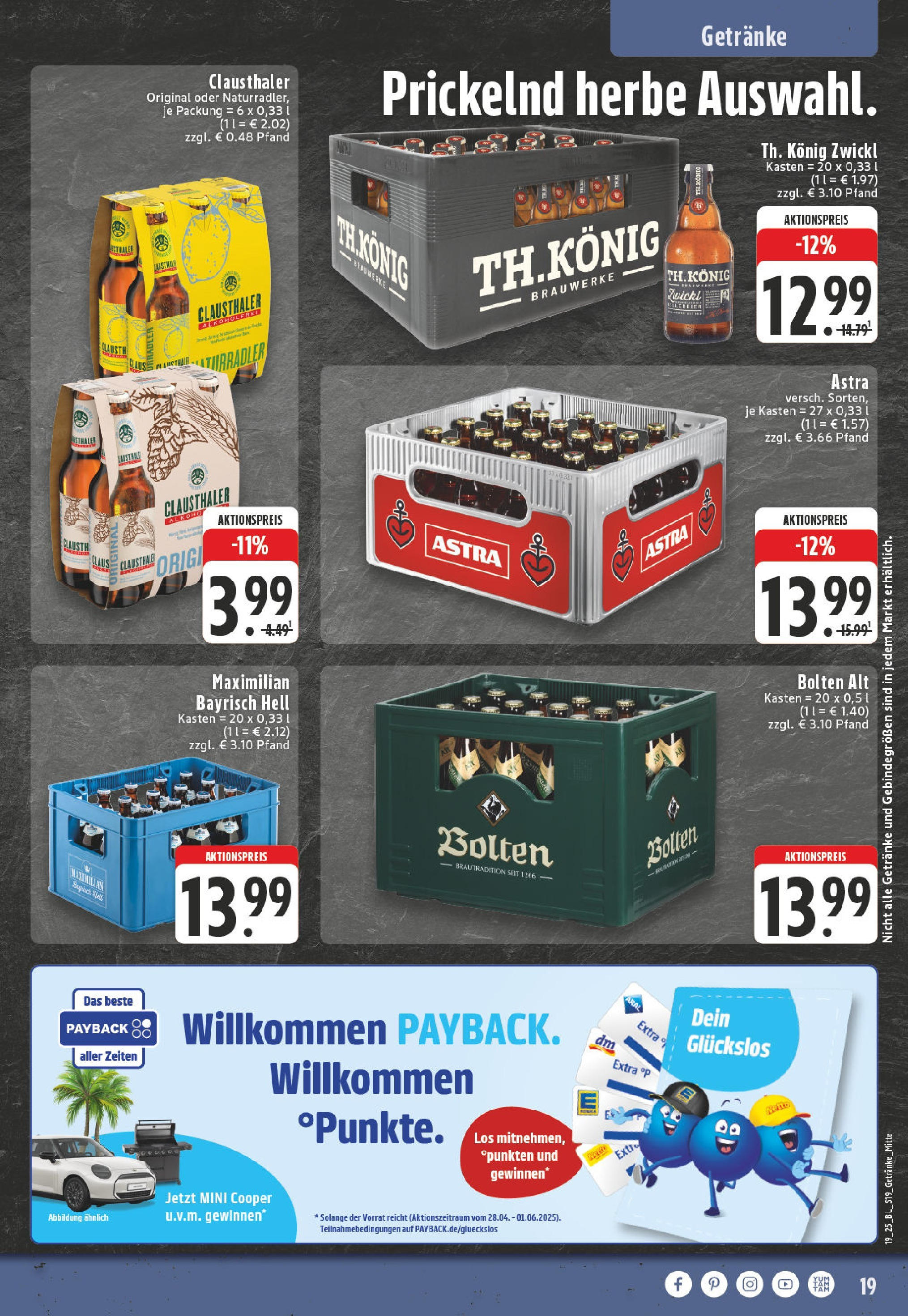 Edeka - EDEKA: Wochenangebote (ab 04.05.2025) » Angebote Online | Seite: 19 | Produkte: Astra Edeka - EDEKA: Wochenangebote (ab 04.05.2025) » Angebote Online | Seite: 19 | Produkte: Astra
