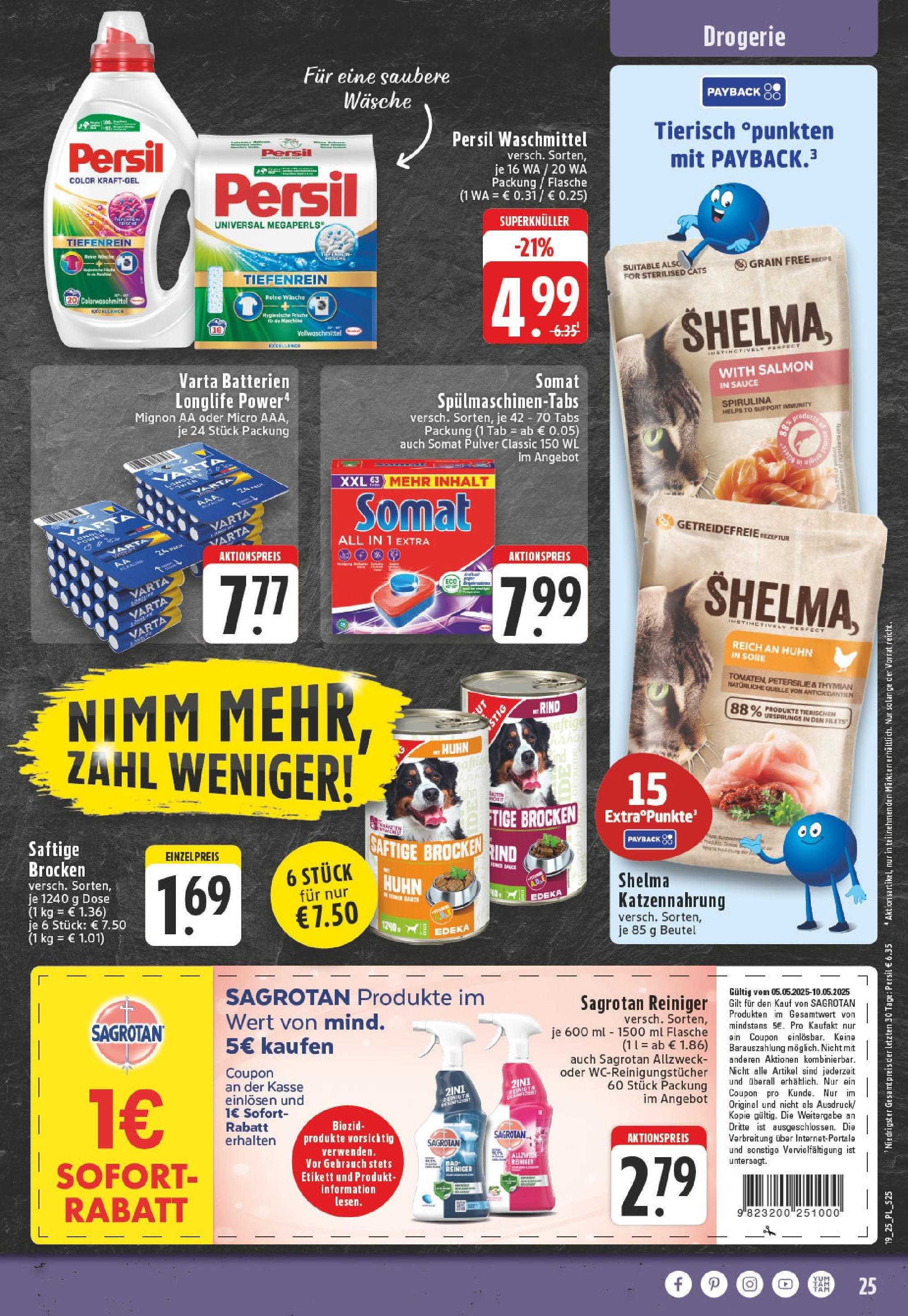 Edeka - EDEKA: Wochenangebote (ab 05.05.2025) » Angebote Online | Seite: 25 | Produkte: Batterien, Waschmittel, Spülmaschinentabs, Petersilie Edeka - EDEKA: Wochenangebote (ab 05.05.2025) » Angebote Online | Seite: 25 | Produkte: Batterien, Waschmittel, Spülmaschinentabs, Petersilie