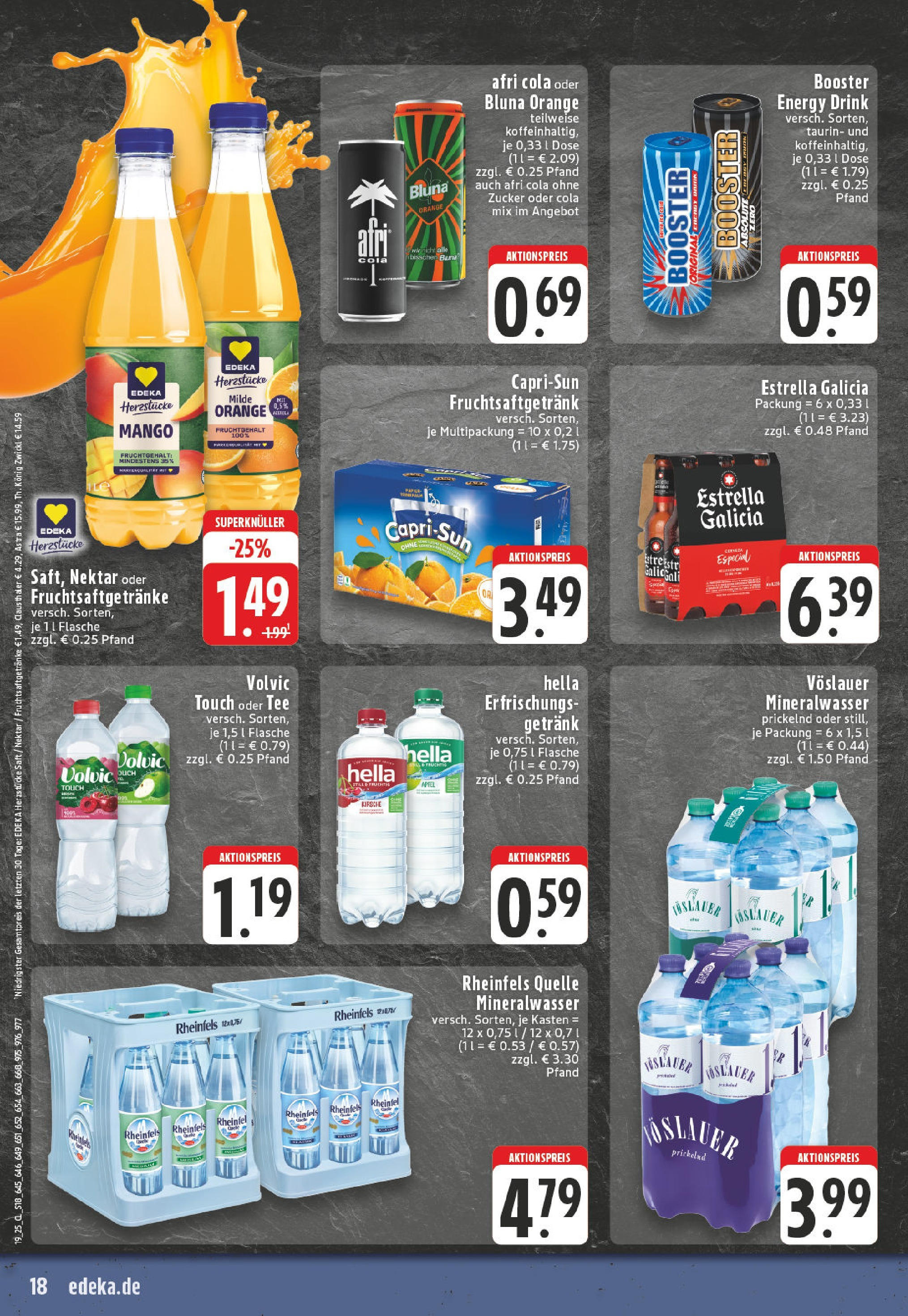 Edeka - EDEKA: Wochenangebote (ab 04.05.2025) » Angebote Online | Seite: 18 | Produkte: Energy, Mineralwasser, Saft, Rheinfels quelle Edeka - EDEKA: Wochenangebote (ab 04.05.2025) » Angebote Online | Seite: 18 | Produkte: Energy, Mineralwasser, Saft, Rheinfels quelle