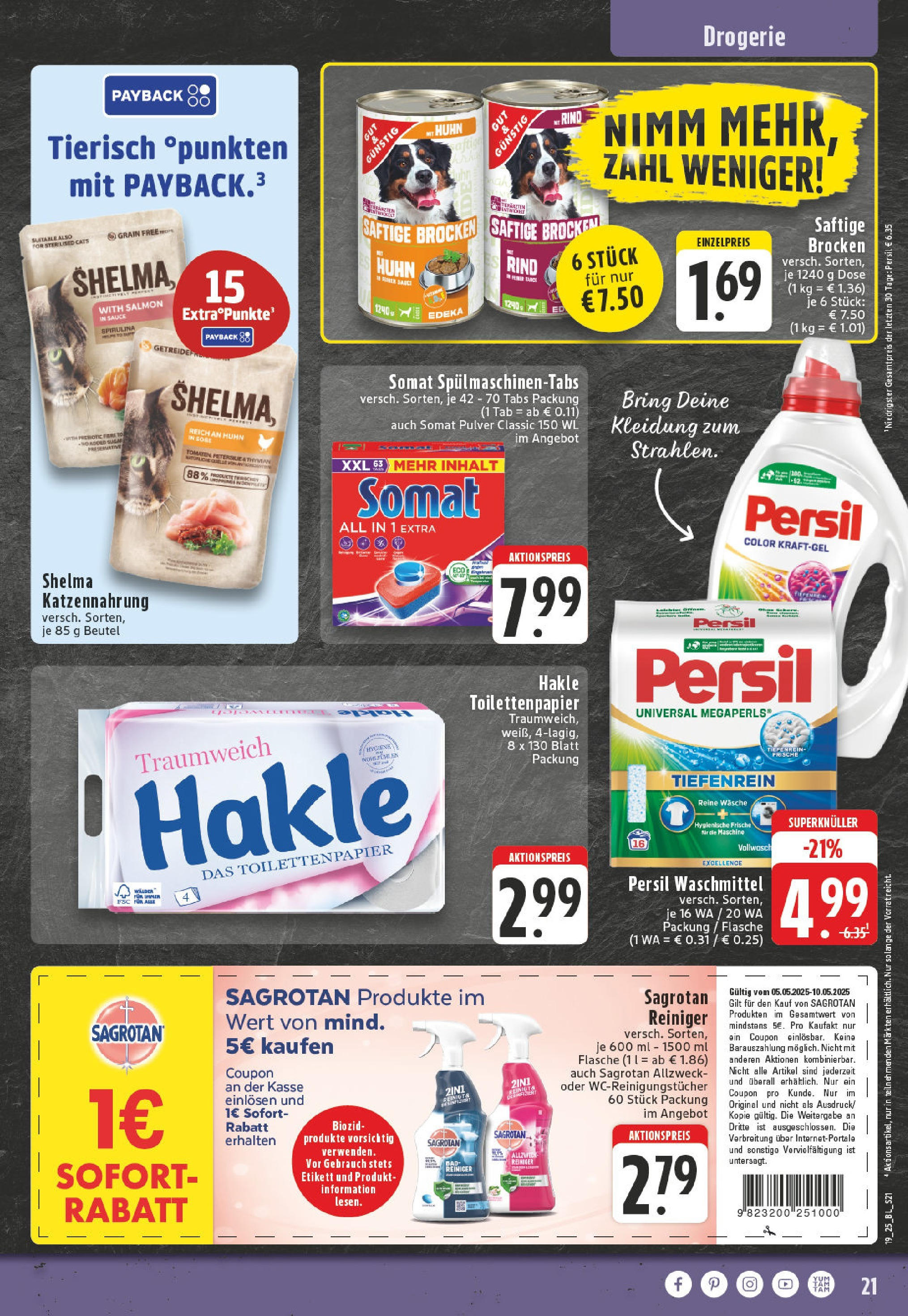 Edeka - EDEKA: Wochenangebote (ab 04.05.2025) » Angebote Online | Seite: 21 | Produkte: Waschmittel, Petersilie, Persil, Toilettenpapier Edeka - EDEKA: Wochenangebote (ab 04.05.2025) » Angebote Online | Seite: 21 | Produkte: Waschmittel, Petersilie, Persil, Toilettenpapier
