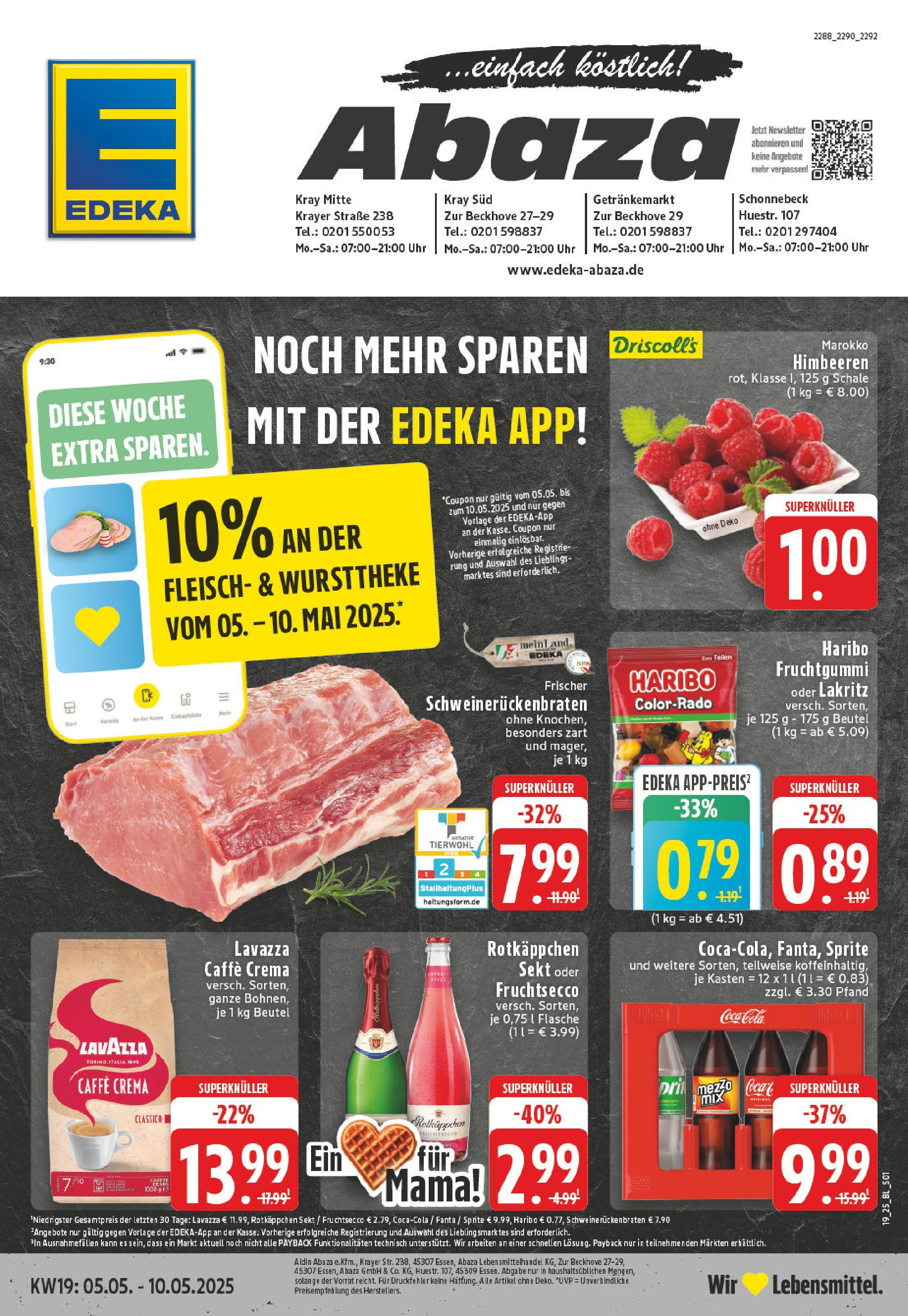 EDEKA Prospekt ab 05.05.2025 - Essen Online Vorschau von dem Prospekt des Geschäftes Edeka, gültig ab dem 05.05.2025