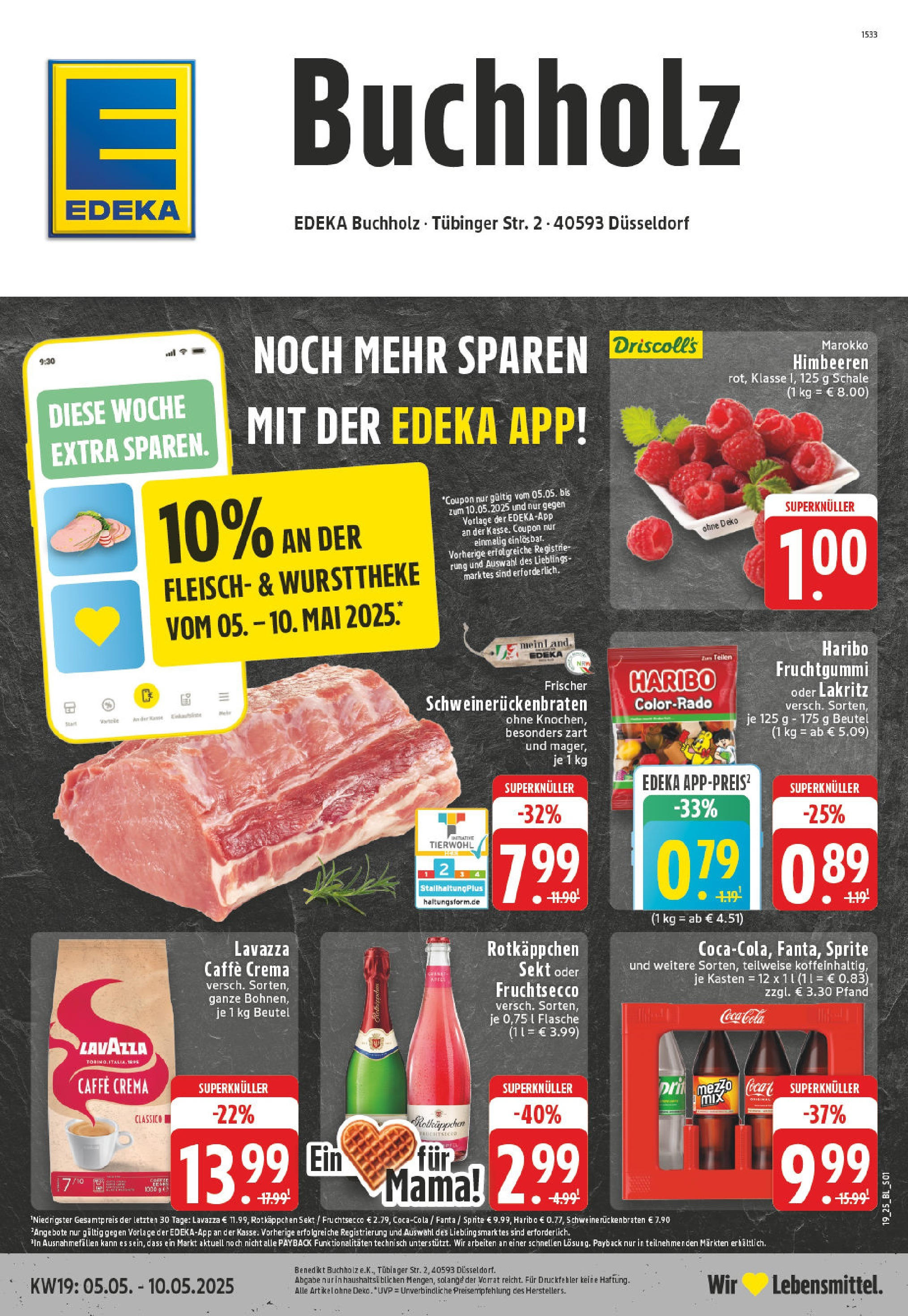 EDEKA Prospekt ab 05.05.2025 - Düsseldorf Online Vorschau von dem Prospekt des Geschäftes Edeka, gültig ab dem 05.05.2025