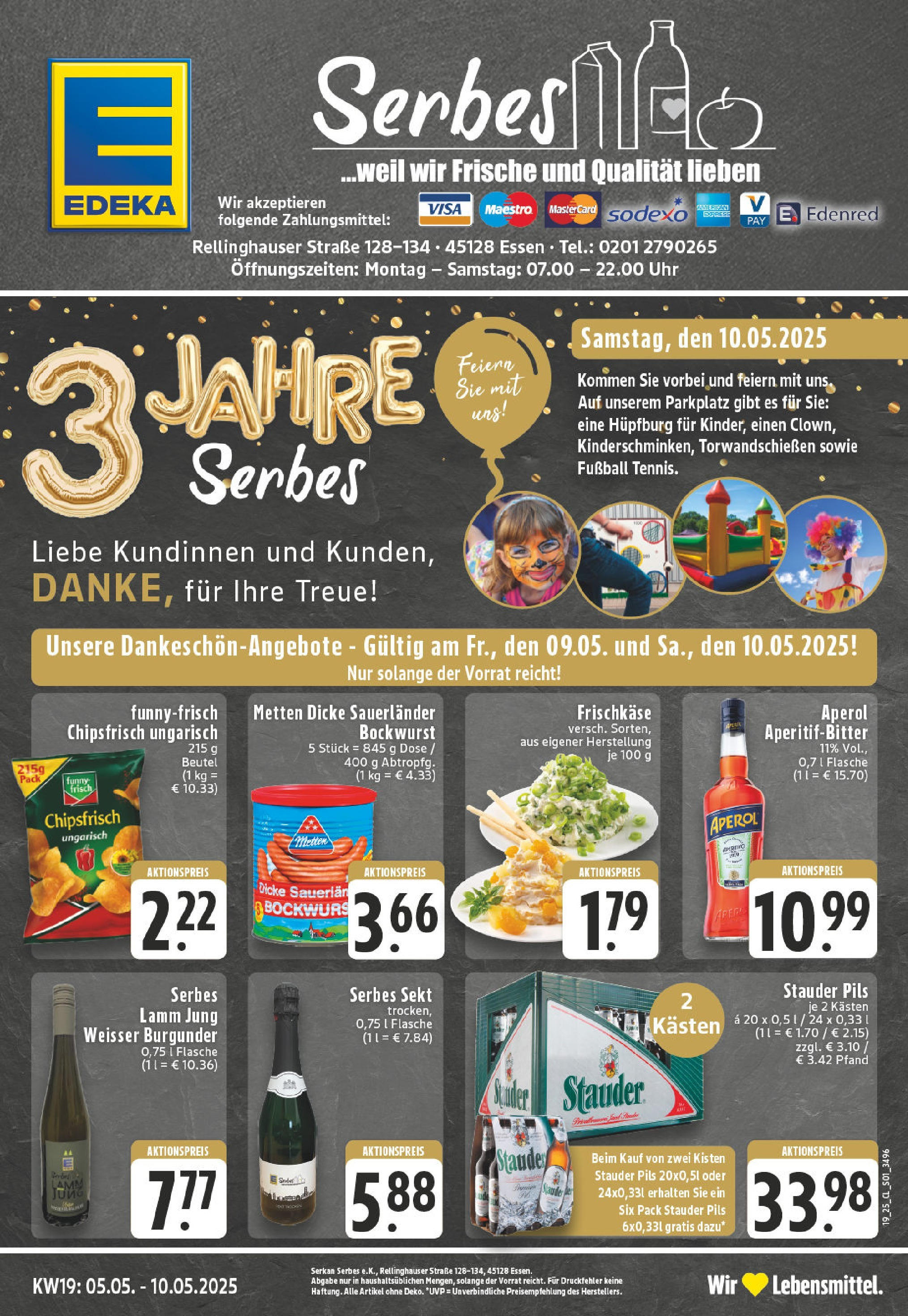 EDEKA Prospekt ab 05.05.2025 - Essen Online Vorschau von dem Prospekt des Geschäftes Edeka, gültig ab dem 05.05.2025