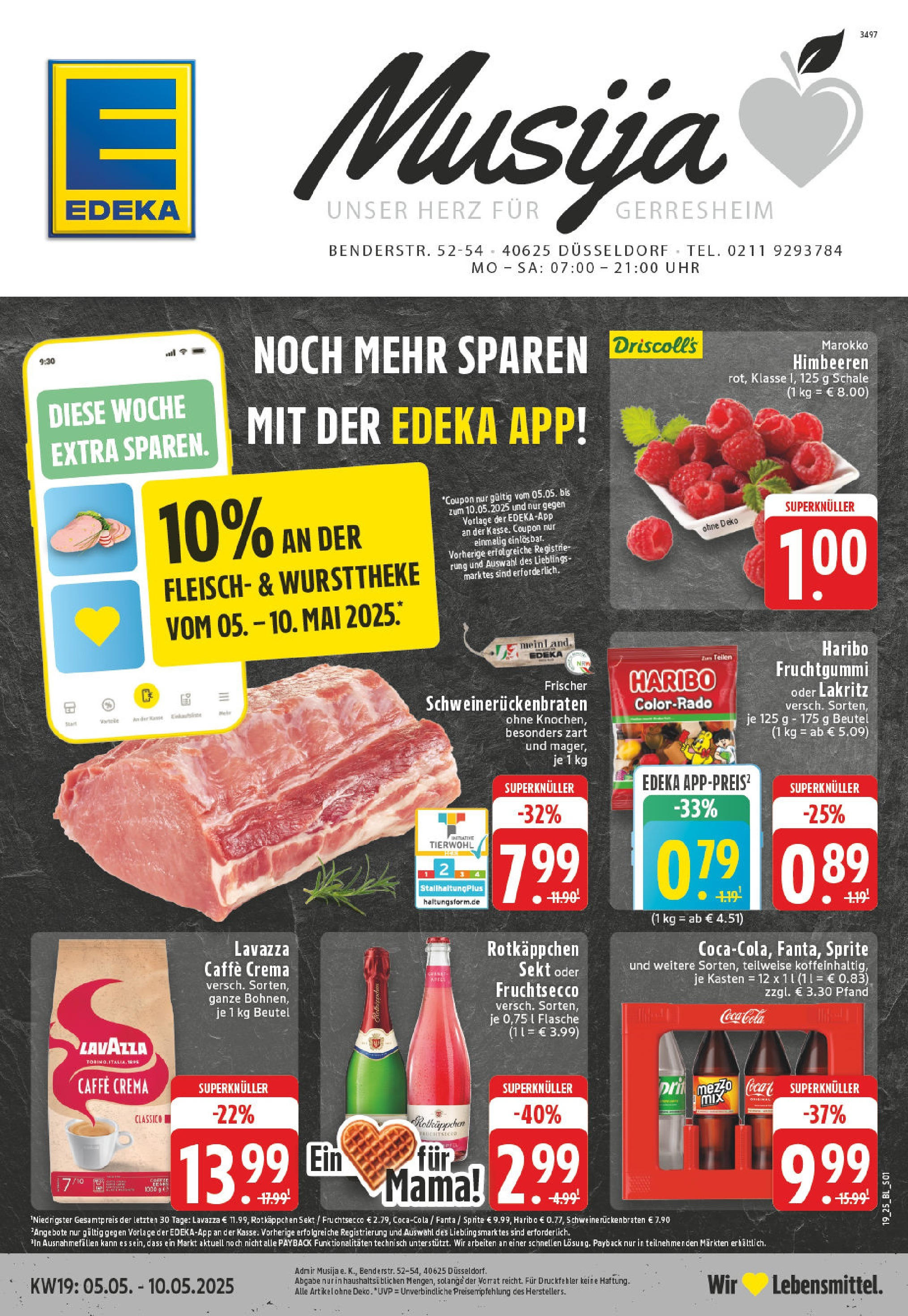 EDEKA Prospekt ab 05.05.2025 - Düssseldorf Online Vorschau von dem Prospekt des Geschäftes Edeka, gültig ab dem 05.05.2025
