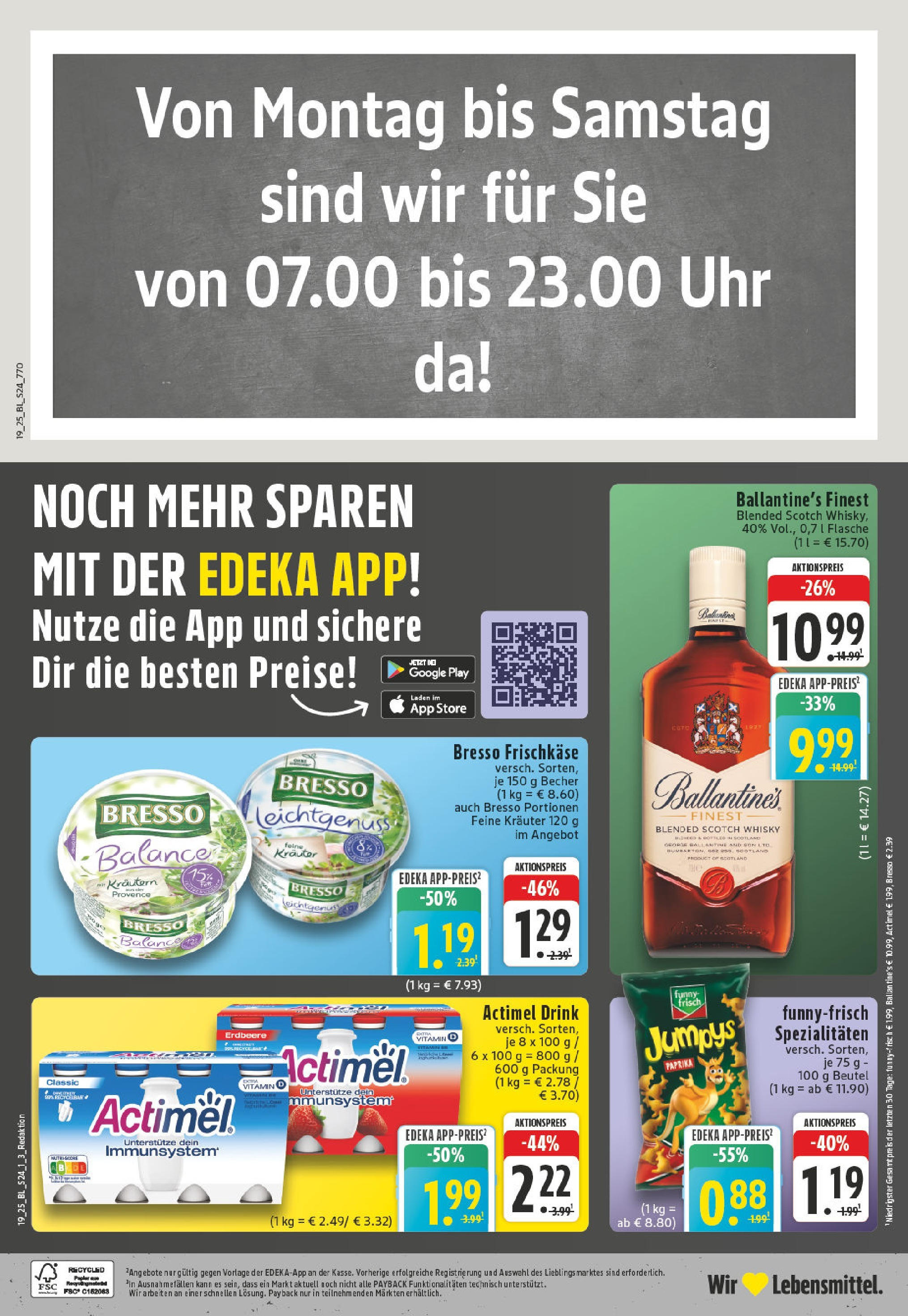 Edeka - EDEKA: Wochenangebote (ab 04.05.2025) » Angebote Online | Seite: 24 | Produkte: Funny frisch, Bresso, Paprika, Frischkase Edeka - EDEKA: Wochenangebote (ab 04.05.2025) » Angebote Online | Seite: 24 | Produkte: Funny frisch, Bresso, Paprika, Frischkase