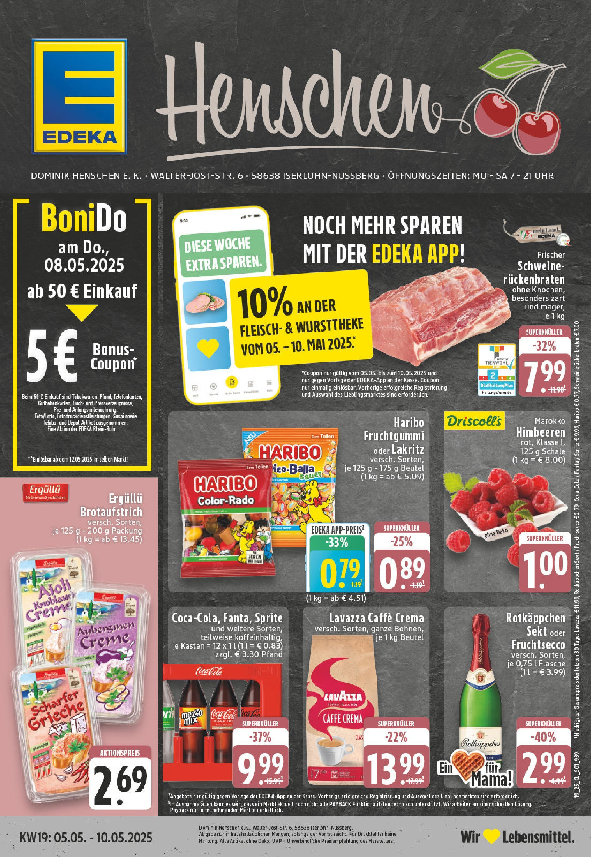 EDEKA Prospekt ab 04.05.2025 - EDEKA: Wochenangebote Online Vorschau von dem Prospekt des Geschäftes Edeka, gültig ab dem 04.05.2025