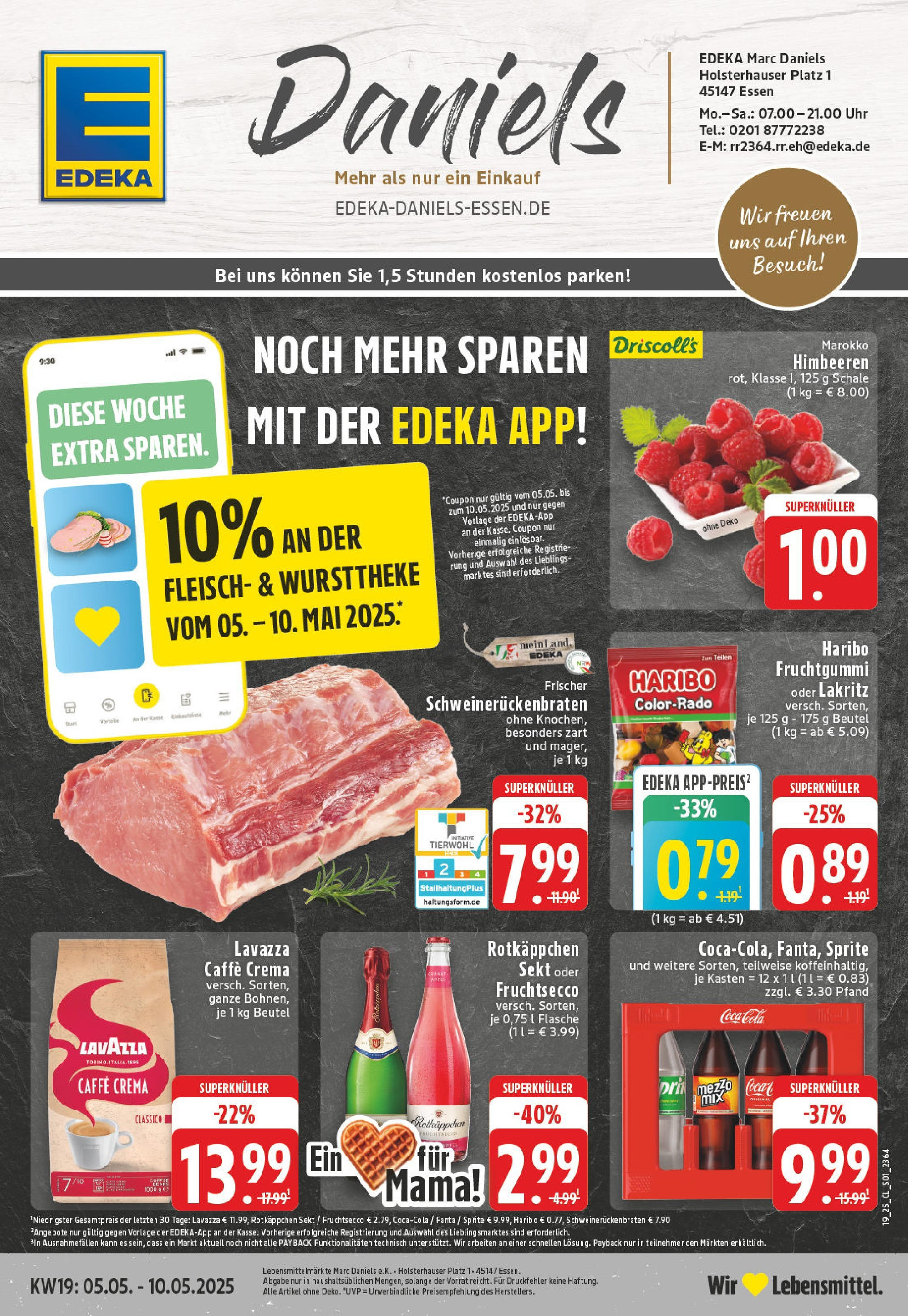 EDEKA Prospekt ab 05.05.2025 - Essen Online Vorschau von dem Prospekt des Geschäftes Edeka, gültig ab dem 05.05.2025