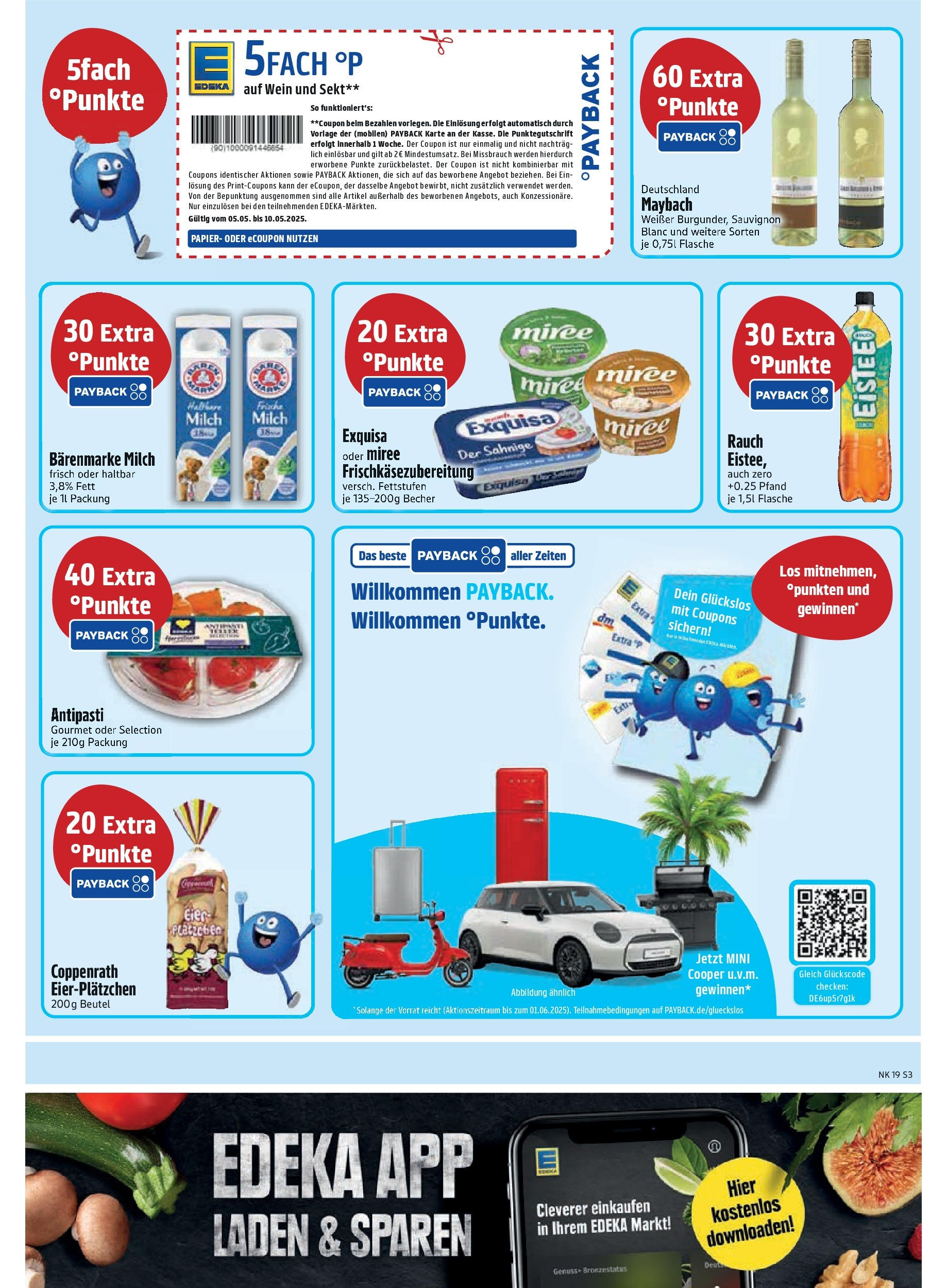 Edeka - EDEKA: Wochenangebote (ab 04.05.2025) » Angebote Online | Seite: 5 | Produkte: Milch, Sekt, Exquisa, Wein Edeka - EDEKA: Wochenangebote (ab 04.05.2025) » Angebote Online | Seite: 5 | Produkte: Milch, Sekt, Exquisa, Wein