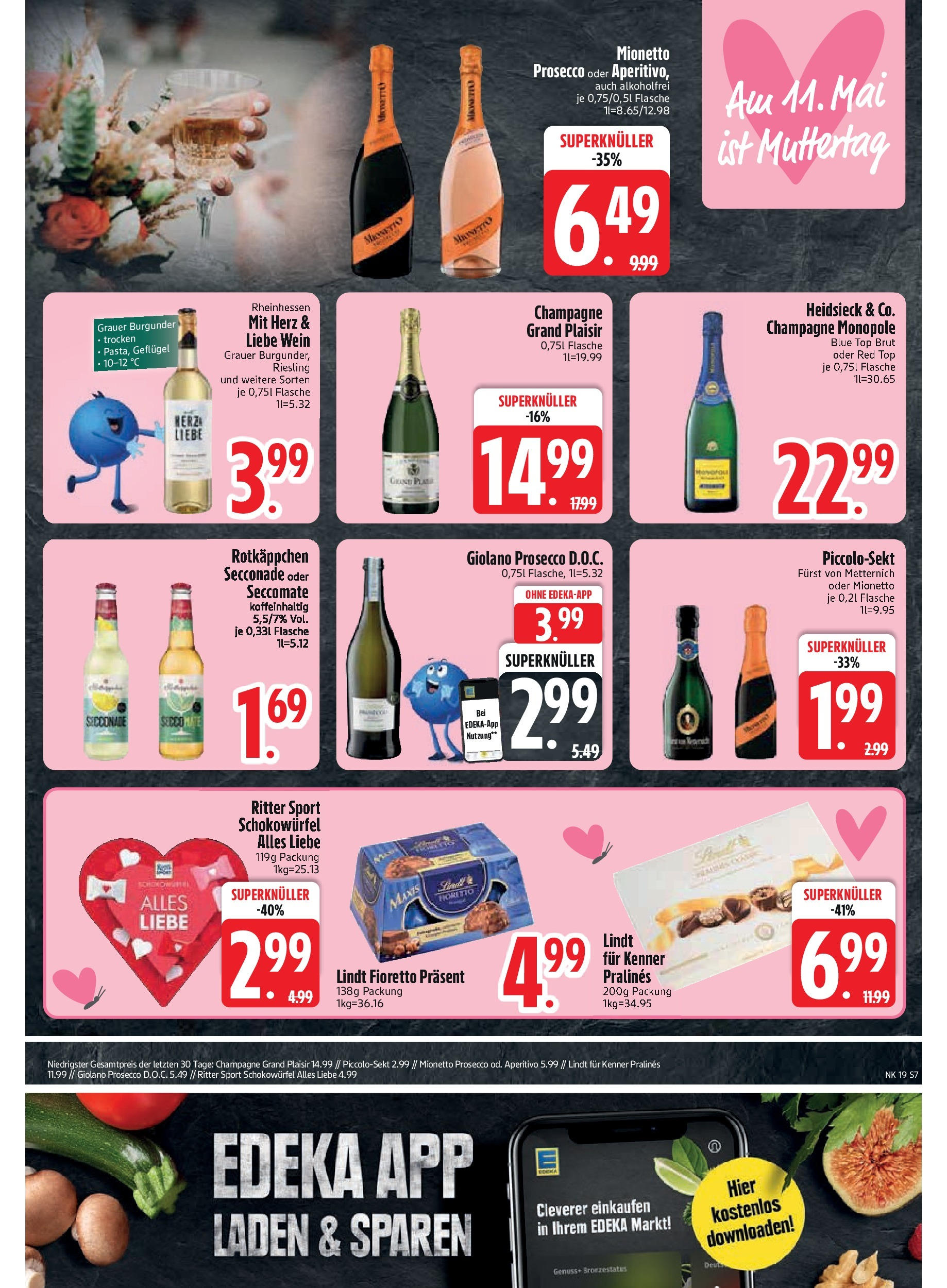 Edeka - EDEKA: Wochenangebote (ab 04.05.2025) » Angebote Online | Seite: 9 | Produkte: Top, Furst von metternich, Prosecco, Rotkäppchen Edeka - EDEKA: Wochenangebote (ab 04.05.2025) » Angebote Online | Seite: 9 | Produkte: Top, Furst von metternich, Prosecco, Rotkäppchen