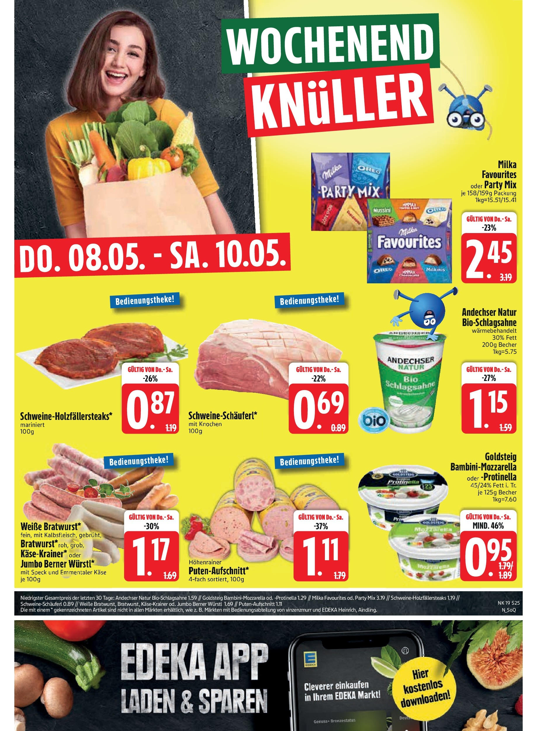 Edeka - EDEKA: Wochenangebote (ab 04.05.2025) » Angebote Online | Seite: 27 | Produkte: Würstl, Käsekrainer, Milka, Steak Edeka - EDEKA: Wochenangebote (ab 04.05.2025) » Angebote Online | Seite: 27 | Produkte: Würstl, Käsekrainer, Milka, Steak