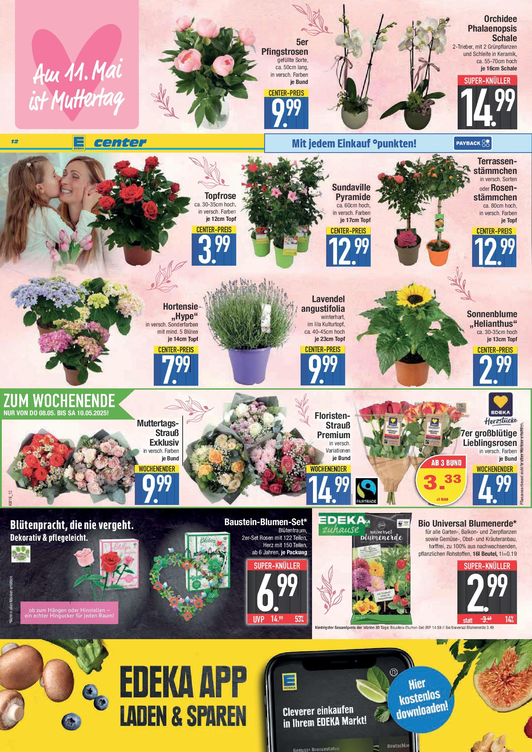 Edeka - E center: Wochenangebote (ab 04.05.2025) » Angebote Online | Seite: 12 | Produkte: Hortensie, Orchidee, Obst, Lavendel Edeka - E center: Wochenangebote (ab 04.05.2025) » Angebote Online | Seite: 12 | Produkte: Hortensie, Orchidee, Obst, Lavendel