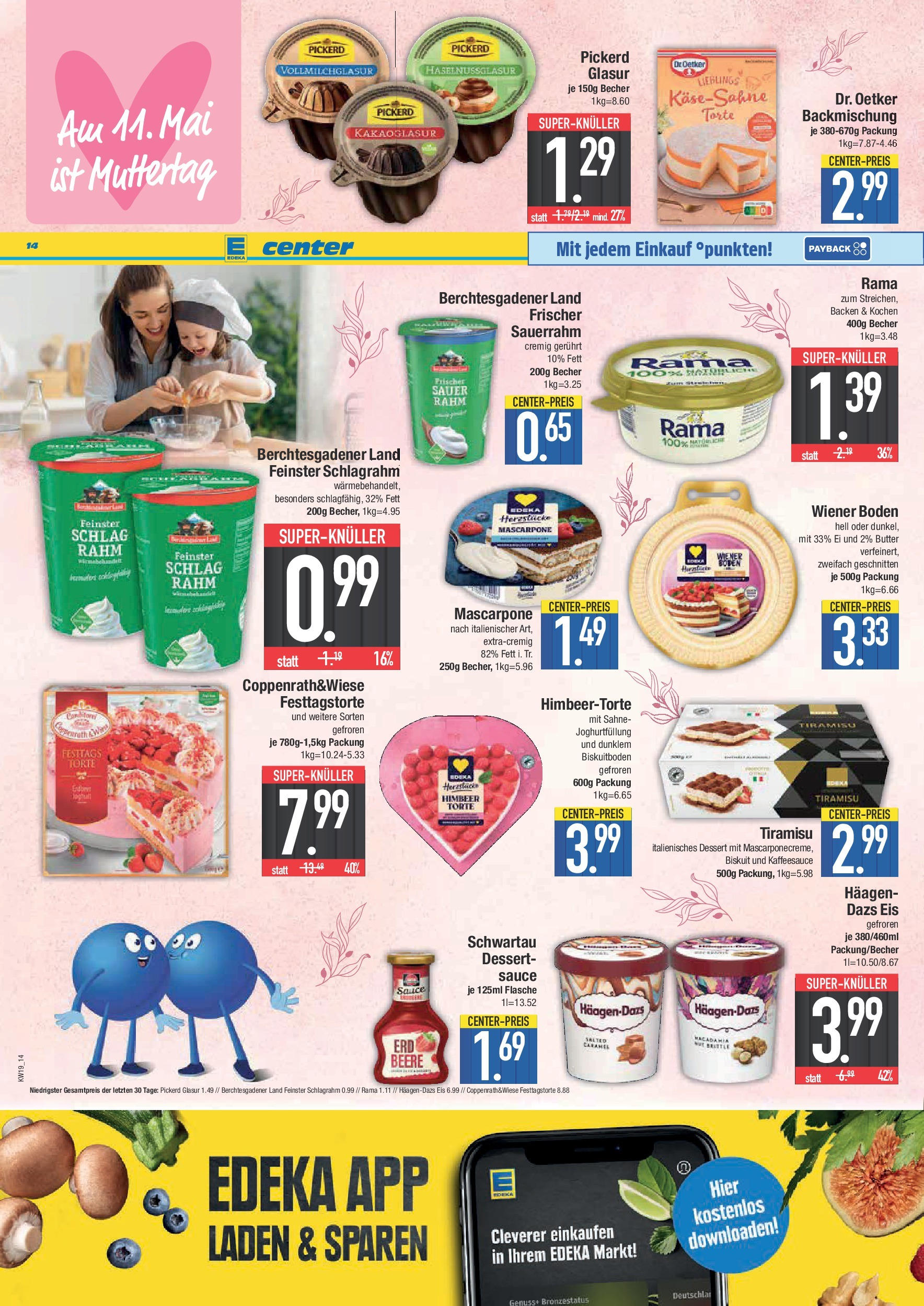 Edeka - E center: Wochenangebote (ab 04.05.2025) » Angebote Online | Seite: 14 | Produkte: Rama, Mascarpone, Sauerrahm, Eis Edeka - E center: Wochenangebote (ab 04.05.2025) » Angebote Online | Seite: 14 | Produkte: Rama, Mascarpone, Sauerrahm, Eis