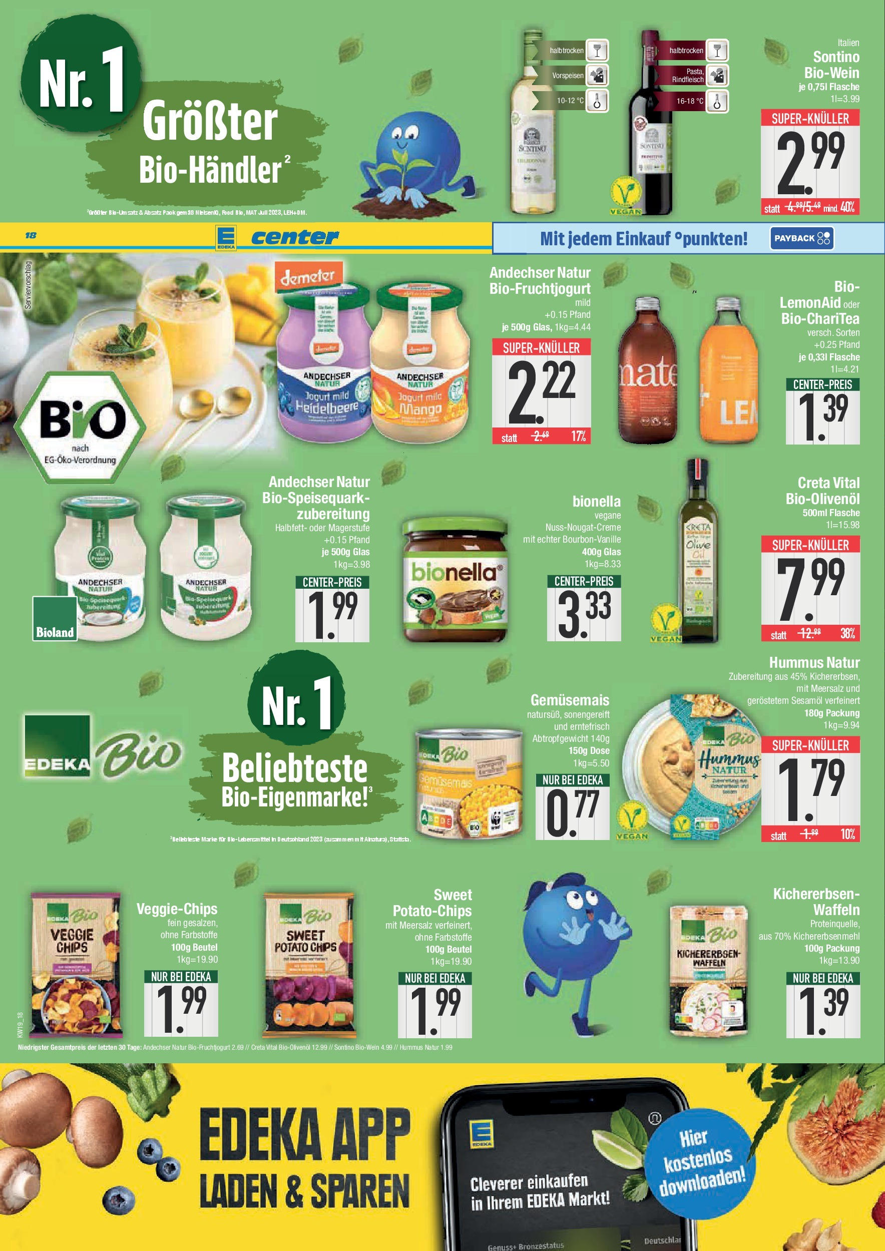 Edeka - E center: Wochenangebote (ab 04.05.2025) » Angebote Online | Seite: 18 | Produkte: Quark, Waffeln, Pasta, Chips Edeka - E center: Wochenangebote (ab 04.05.2025) » Angebote Online | Seite: 18 | Produkte: Quark, Waffeln, Pasta, Chips