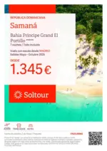 Soltour Samaná - Bahia Principe Grand El Portillo - hasta el 31.10.2025
