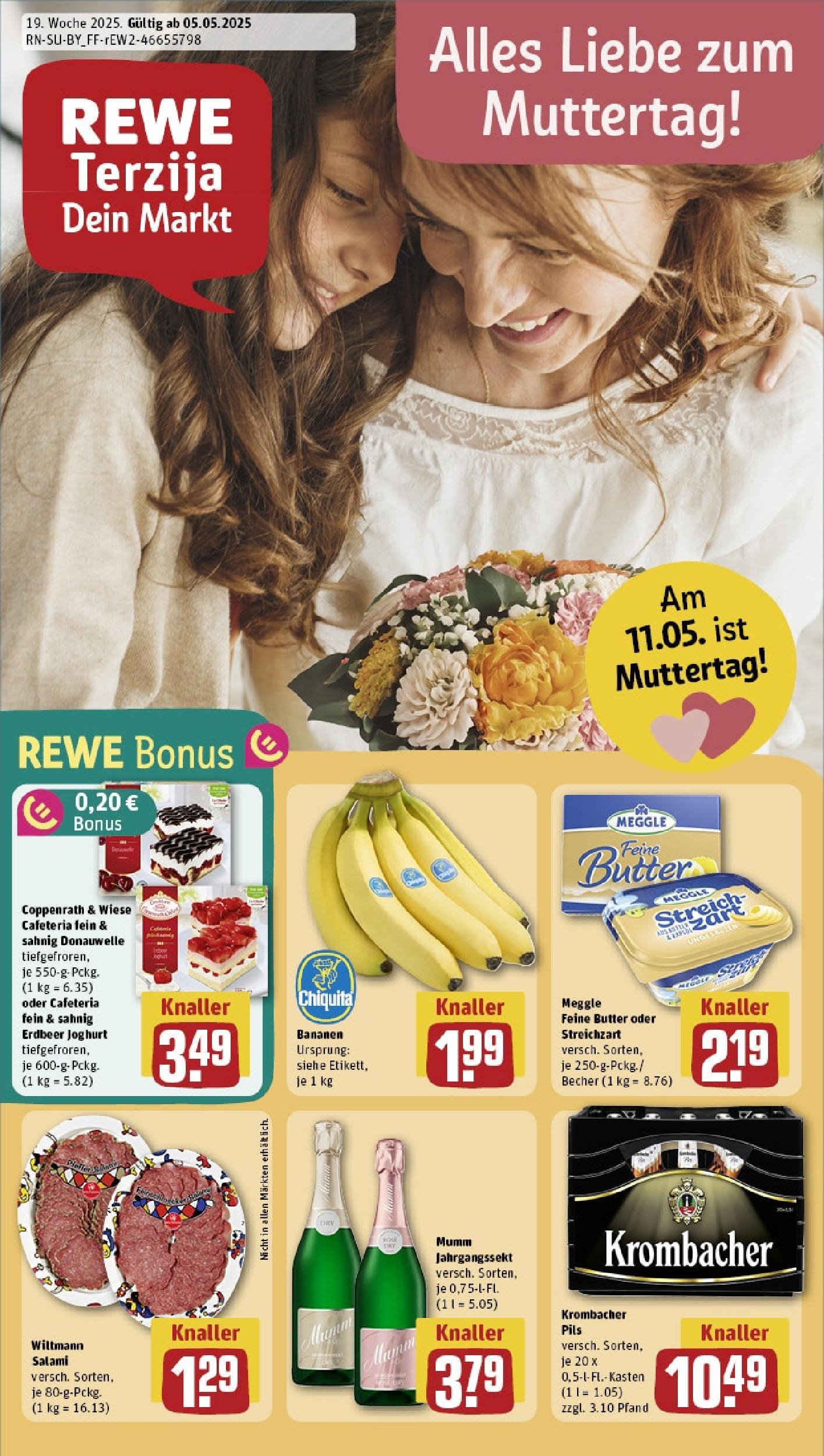 REWE Prospekt ab 05.05.2025 nächste Woche - München Vorschau von dem Prospekt des Geschäftes Rewe, gültig ab dem 05.05.2025