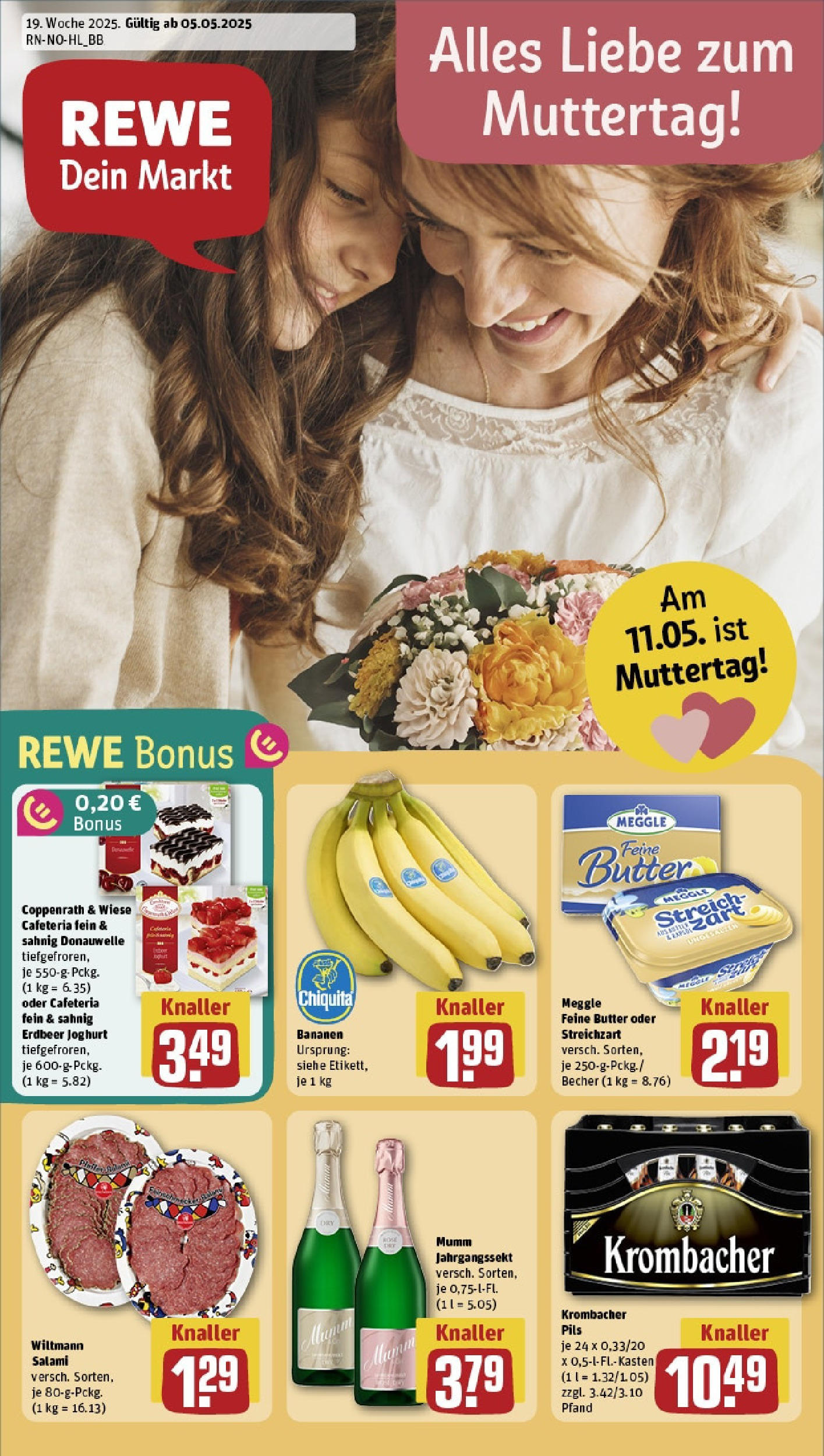 Rewe - Rewe: Wochenangebote (ab 04.05.2025) zum Blättern » Angebote | Seite: 1 | Produkte: Butter, Joghurt, Pils, Salami Rewe - Rewe: Wochenangebote (ab 04.05.2025) zum Blättern » Angebote | Seite: 1 | Produkte: Butter, Joghurt, Pils, Salami