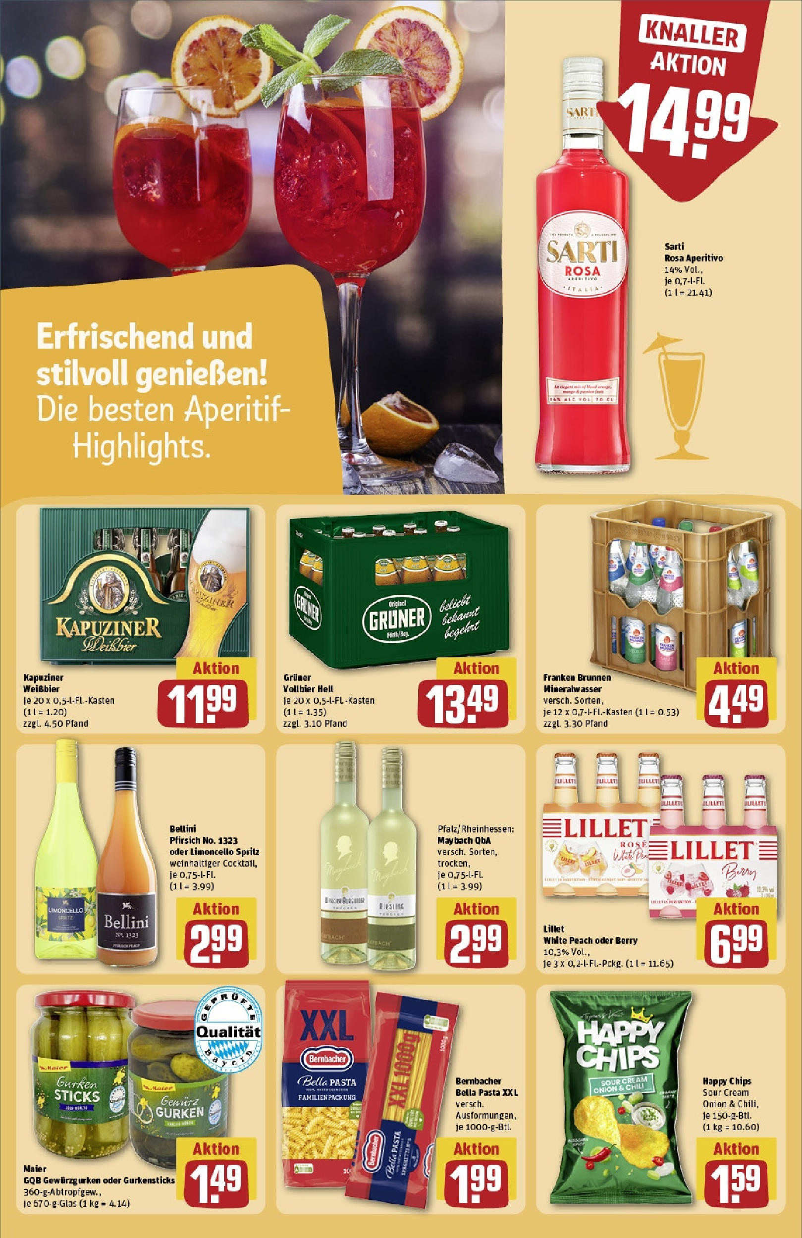 Rewe - Rewe: Wochenangebote (ab 04.05.2025) zum Blättern » Angebote | Seite: 23 | Produkte: Lillet, Limoncello, Pasta, Gurken Rewe - Rewe: Wochenangebote (ab 04.05.2025) zum Blättern » Angebote | Seite: 23 | Produkte: Lillet, Limoncello, Pasta, Gurken