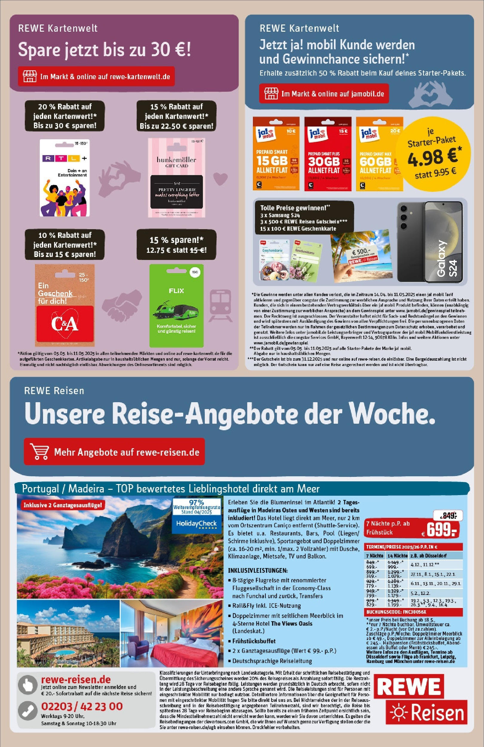 Rewe - Rewe: Wochenangebote (ab 04.05.2025) zum Blättern » Angebote | Seite: 29 | Produkte: Top, Samsung, Uhr, TV Rewe - Rewe: Wochenangebote (ab 04.05.2025) zum Blättern » Angebote | Seite: 29 | Produkte: Top, Samsung, Uhr, TV