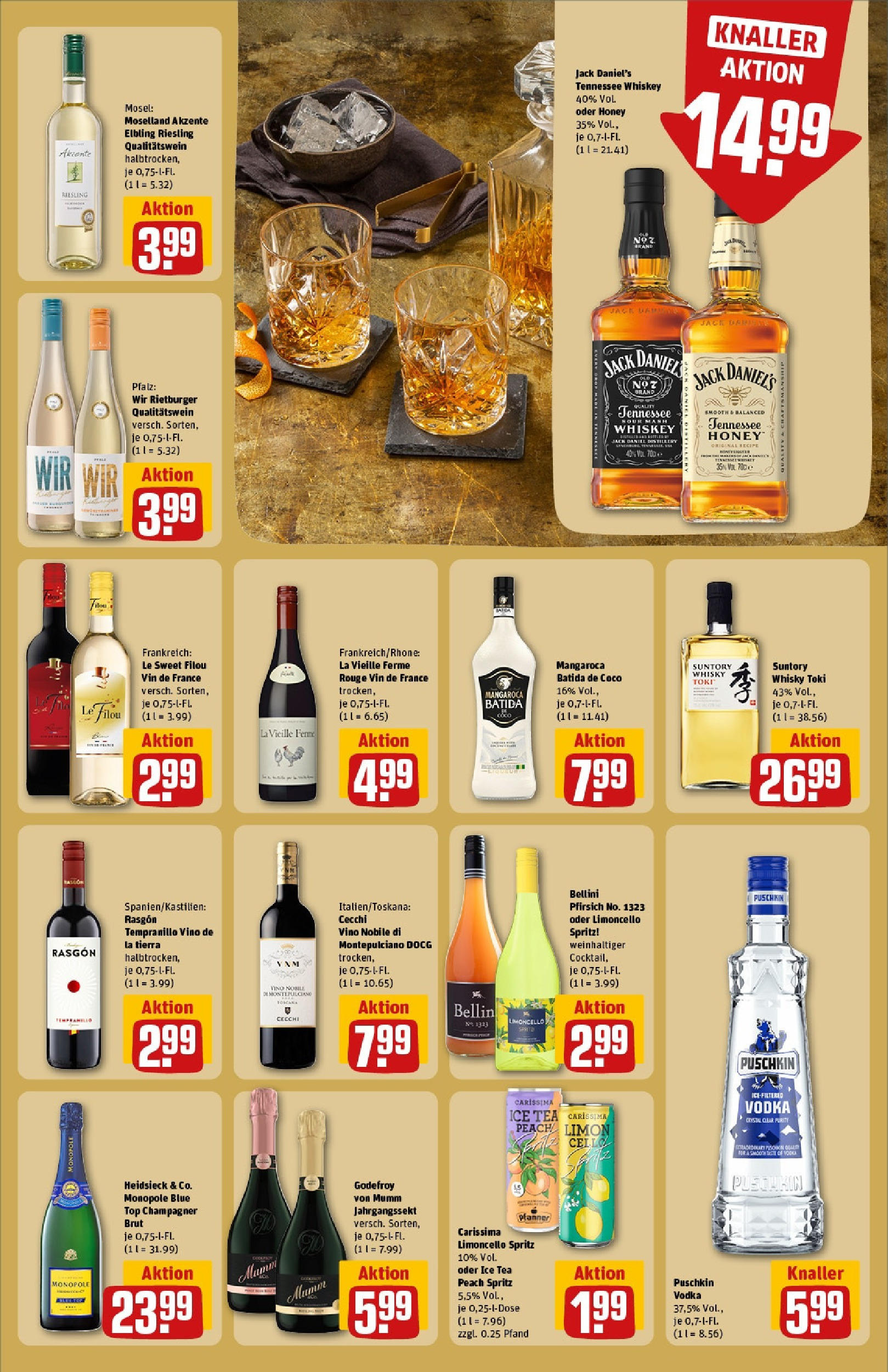 Rewe - Rewe: Wochenangebote (ab 04.05.2025) zum Blättern » Angebote | Seite: 25 | Produkte: Whisky, Le filou, Jack Daniel's, Vodka Rewe - Rewe: Wochenangebote (ab 04.05.2025) zum Blättern » Angebote | Seite: 25 | Produkte: Whisky, Le filou, Jack Daniel's, Vodka