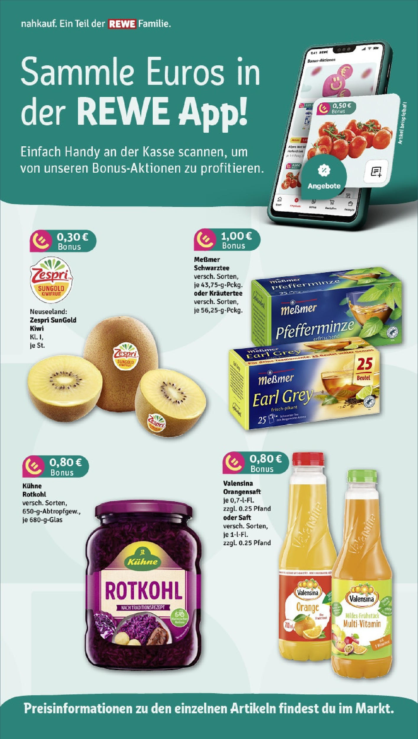 Rewe - Rewe: Wochenangebote (ab 04.05.2025) zum Blättern » Angebote | Seite: 6 | Produkte: Rotkohl, Messmer, Orangensaft, Haferdrink