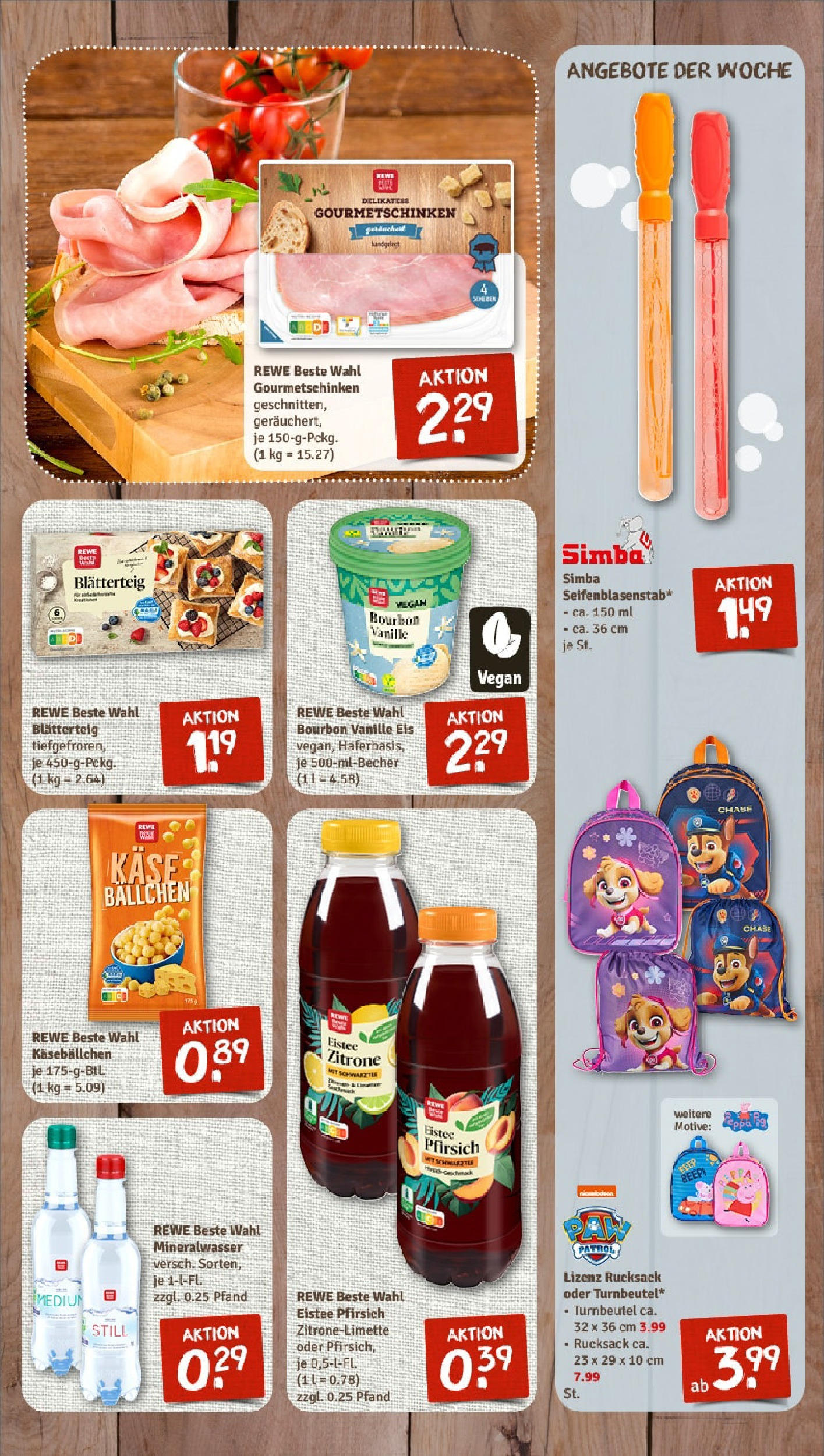 Rewe - Rewe: Wochenangebote (ab 04.05.2025) zum Blättern » Angebote | Seite: 11 | Produkte: Zitrone, Pfirsich, Bourbon, Eis