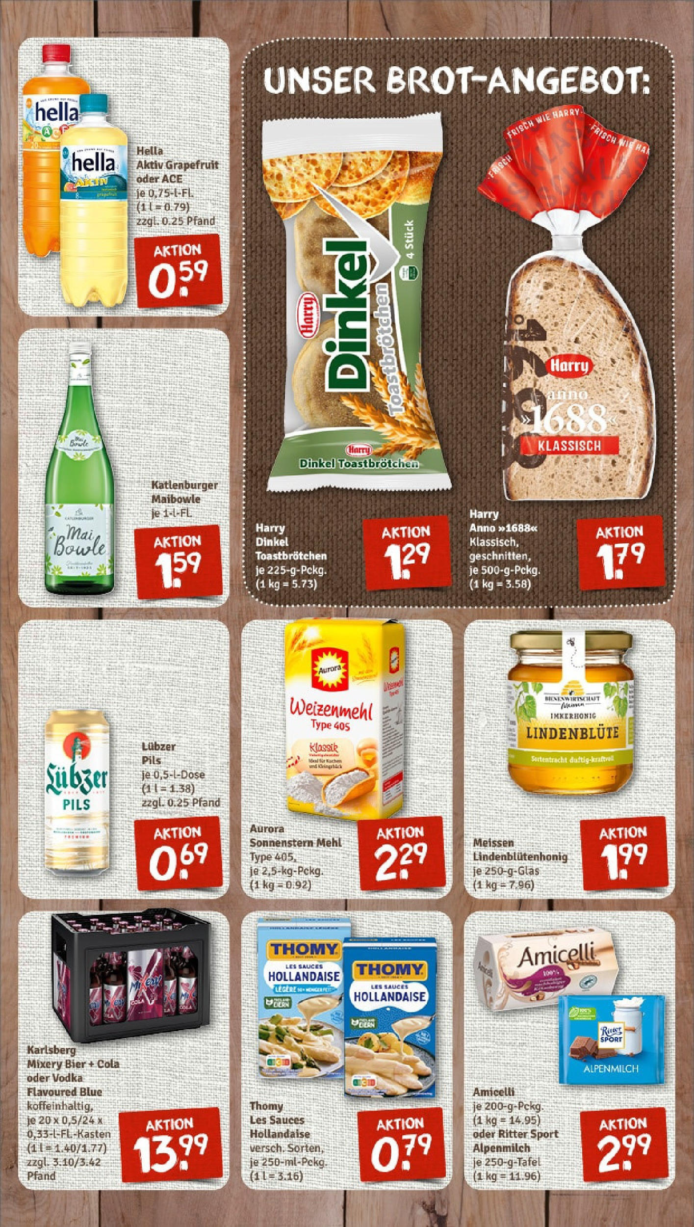 Rewe - Rewe: Wochenangebote (ab 04.05.2025) zum Blättern » Angebote | Seite: 11 | Produkte: Mehl, Cola, Toast, Bier