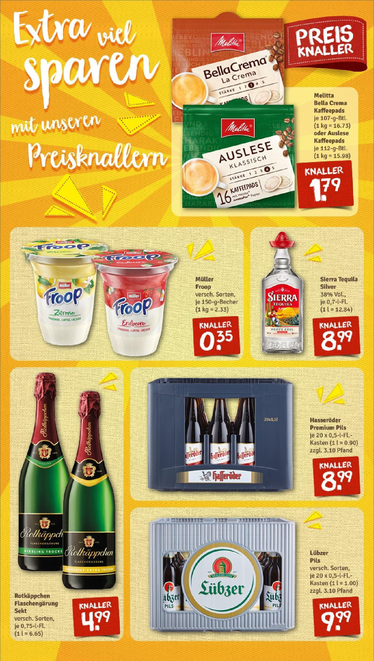 Rewe - Rewe: Wochenangebote (ab 04.05.2025) zum Blättern » Angebote | Seite: 12 | Produkte: Pils, Tequila, Hasseröder, Lubzer