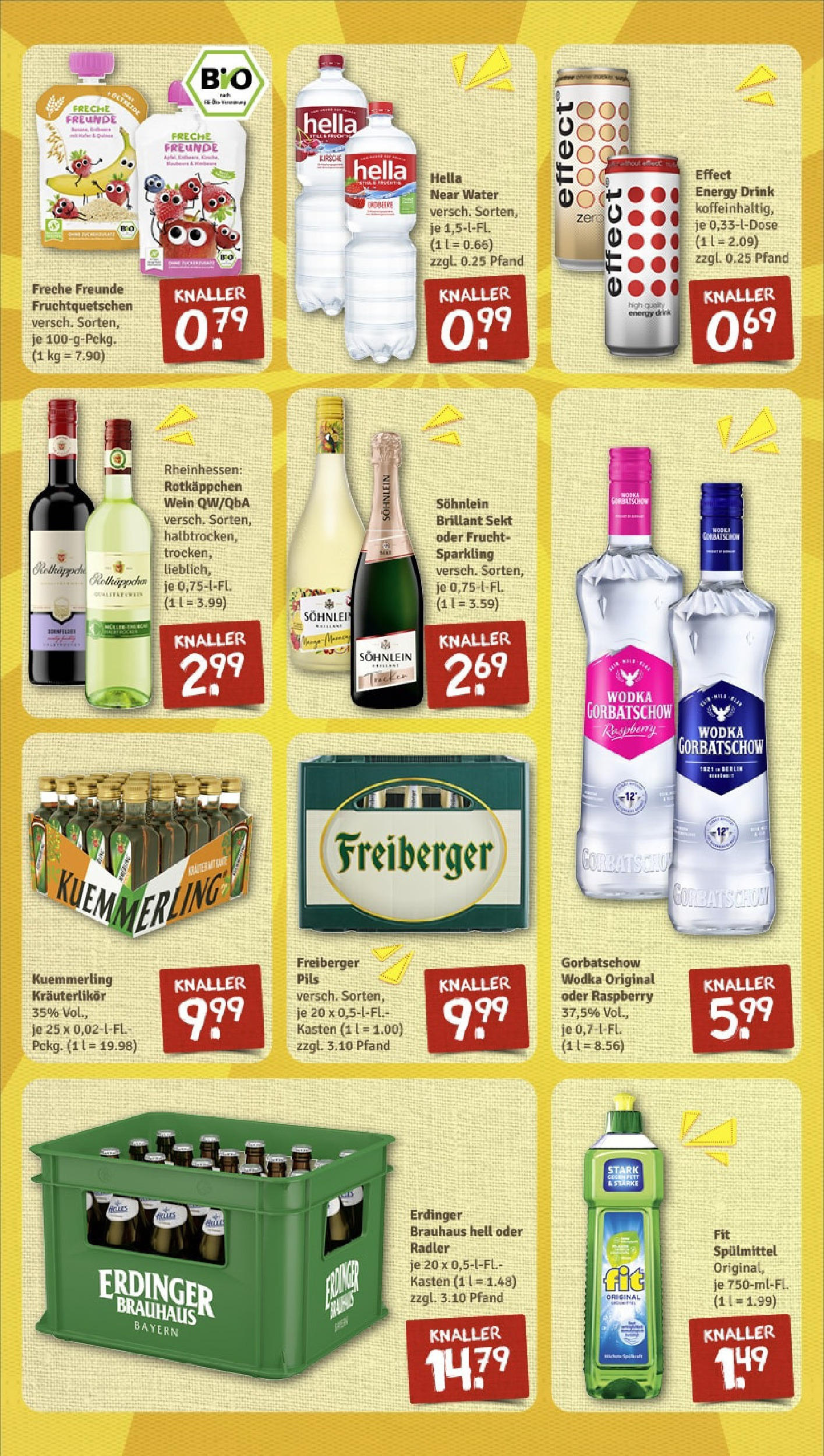 Rewe - Rewe: Wochenangebote (ab 04.05.2025) zum Blättern » Angebote | Seite: 15 | Produkte: Erdinger, Energy, Wein, Wodka
