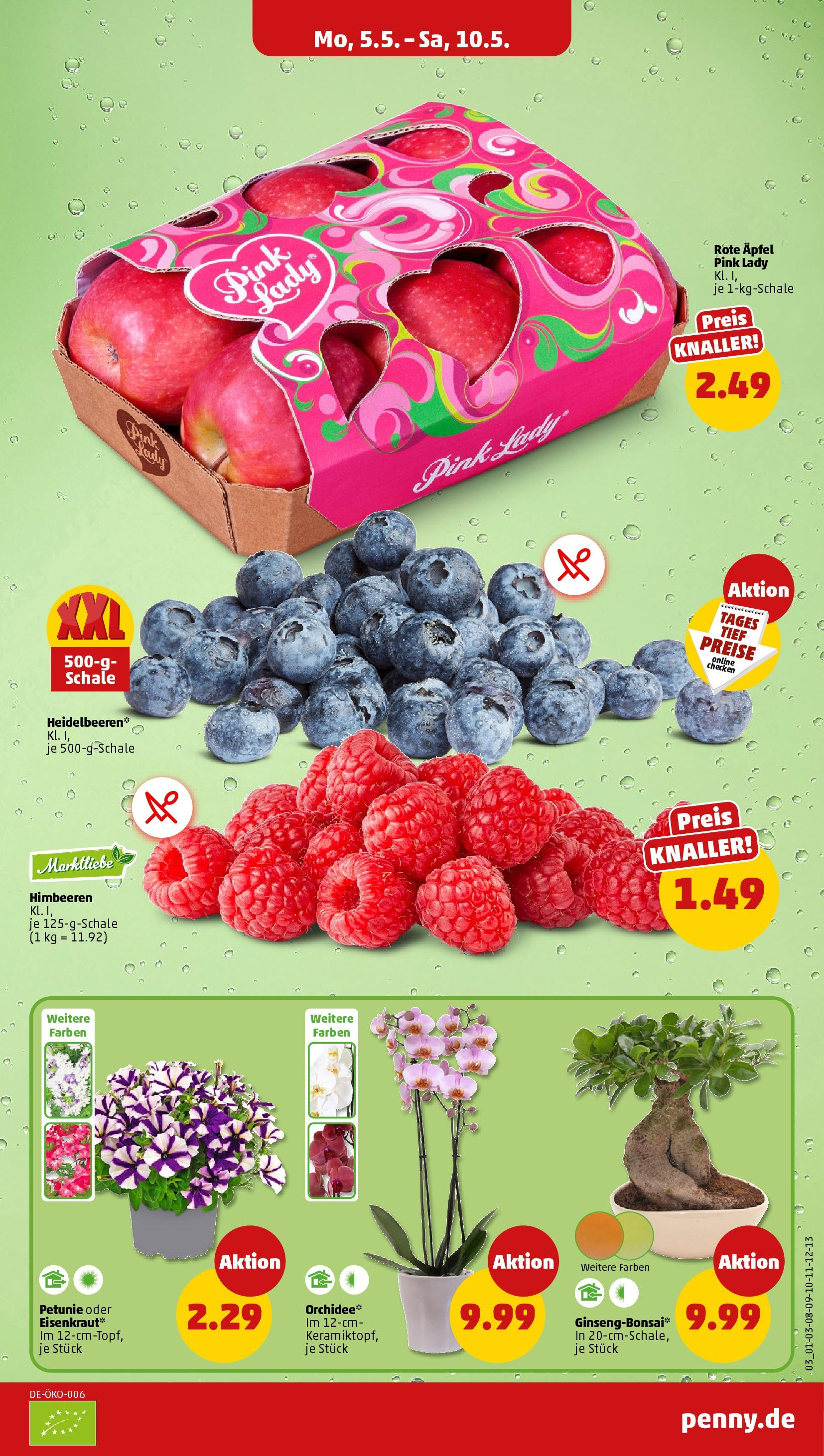 Penny - Penny: Wochenangebote (ab 04.05.2025) » Angebote Online | Seite: 3 | Produkte: Himbeeren, Äpfel, Heidelbeeren Penny - Penny: Wochenangebote (ab 04.05.2025) » Angebote Online | Seite: 3 | Produkte: Himbeeren, Äpfel, Heidelbeeren