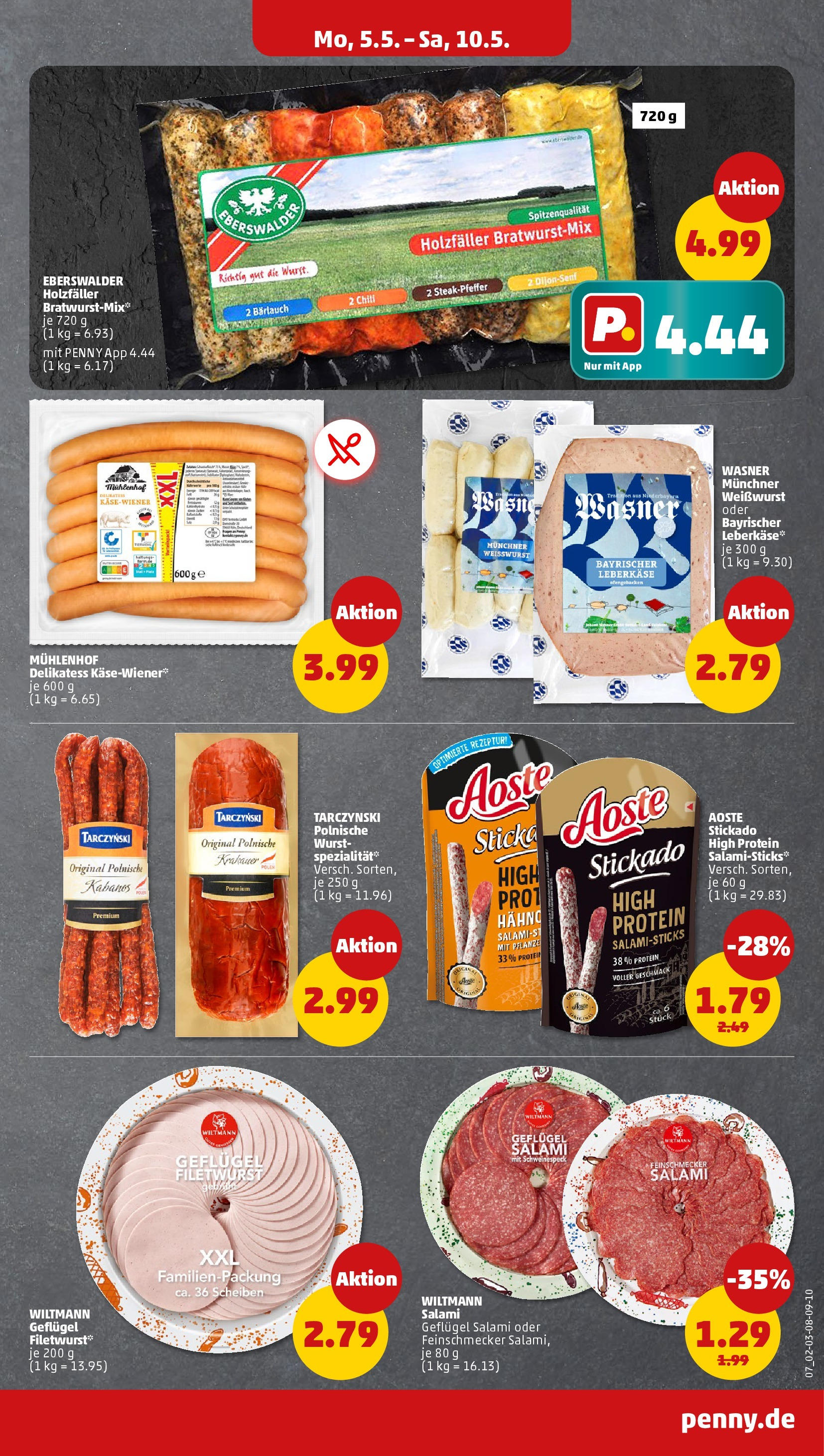 Penny - Penny: Wochenangebote (ab 04.05.2025) » Angebote Online | Seite: 7 | Produkte: Wurst, Chili, Salami, Leberkase Penny - Penny: Wochenangebote (ab 04.05.2025) » Angebote Online | Seite: 7 | Produkte: Wurst, Chili, Salami, Leberkase