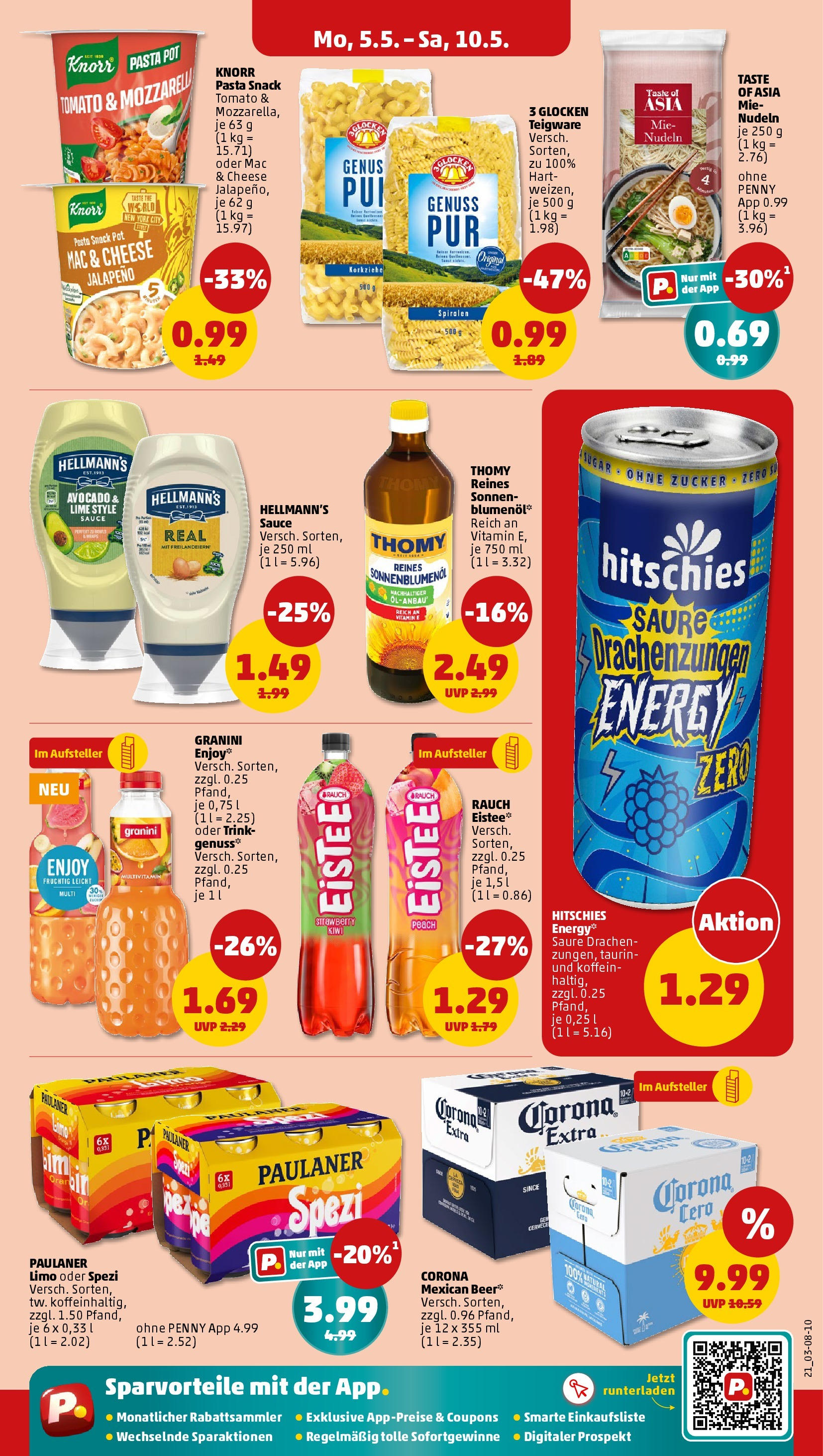 Penny - Penny: Wochenangebote (ab 04.05.2025) » Angebote Online | Seite: 21 | Produkte: Energy, Sonnenblumenol, Knorr, Pasta Penny - Penny: Wochenangebote (ab 04.05.2025) » Angebote Online | Seite: 21 | Produkte: Energy, Sonnenblumenol, Knorr, Pasta