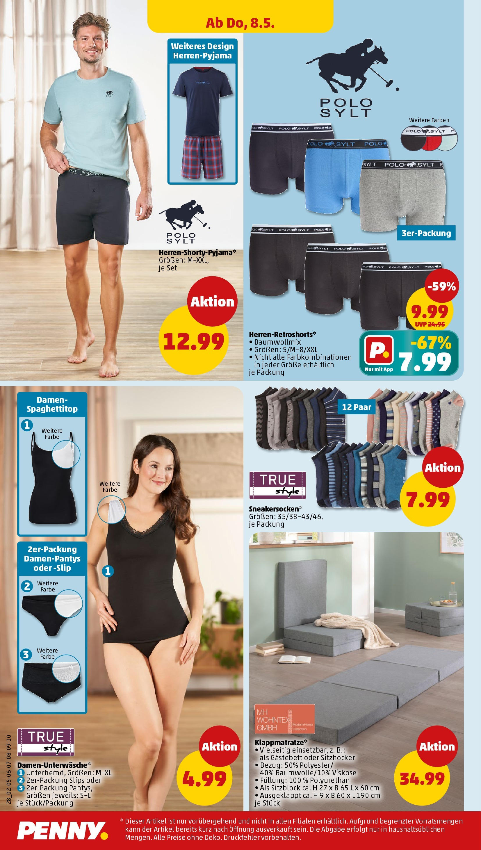 Penny - Penny: Wochenangebote (ab 04.05.2025) » Angebote Online | Seite: 28 | Produkte: Spaghettitop, Slip Penny - Penny: Wochenangebote (ab 04.05.2025) » Angebote Online | Seite: 28 | Produkte: Spaghettitop, Slip