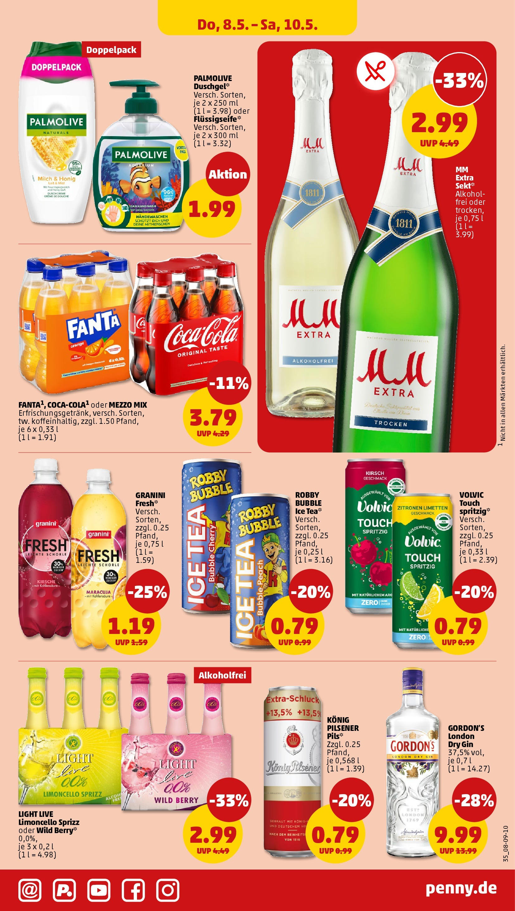 Penny - Penny: Wochenangebote (ab 04.05.2025) » Angebote Online | Seite: 35 | Produkte: Milch, Shower Gel, Duschcreme, Limoncello Penny - Penny: Wochenangebote (ab 04.05.2025) » Angebote Online | Seite: 35 | Produkte: Milch, Shower Gel, Duschcreme, Limoncello