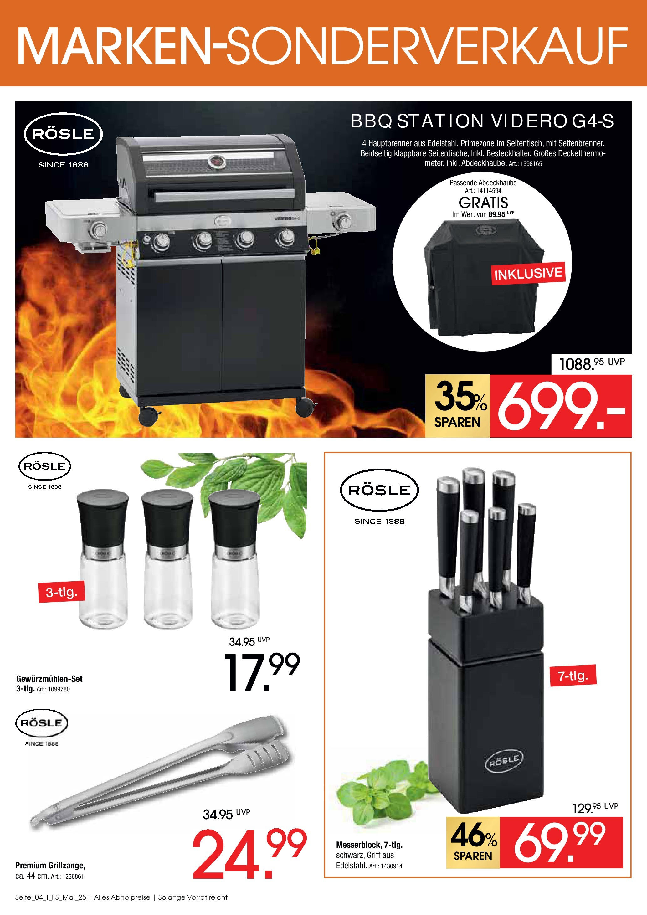 Zurbrüggen - Zurbrüggen: Marken Spezial (ab 01.05.2025) zum Blättern | Seite: 4 | Produkte: Grill
